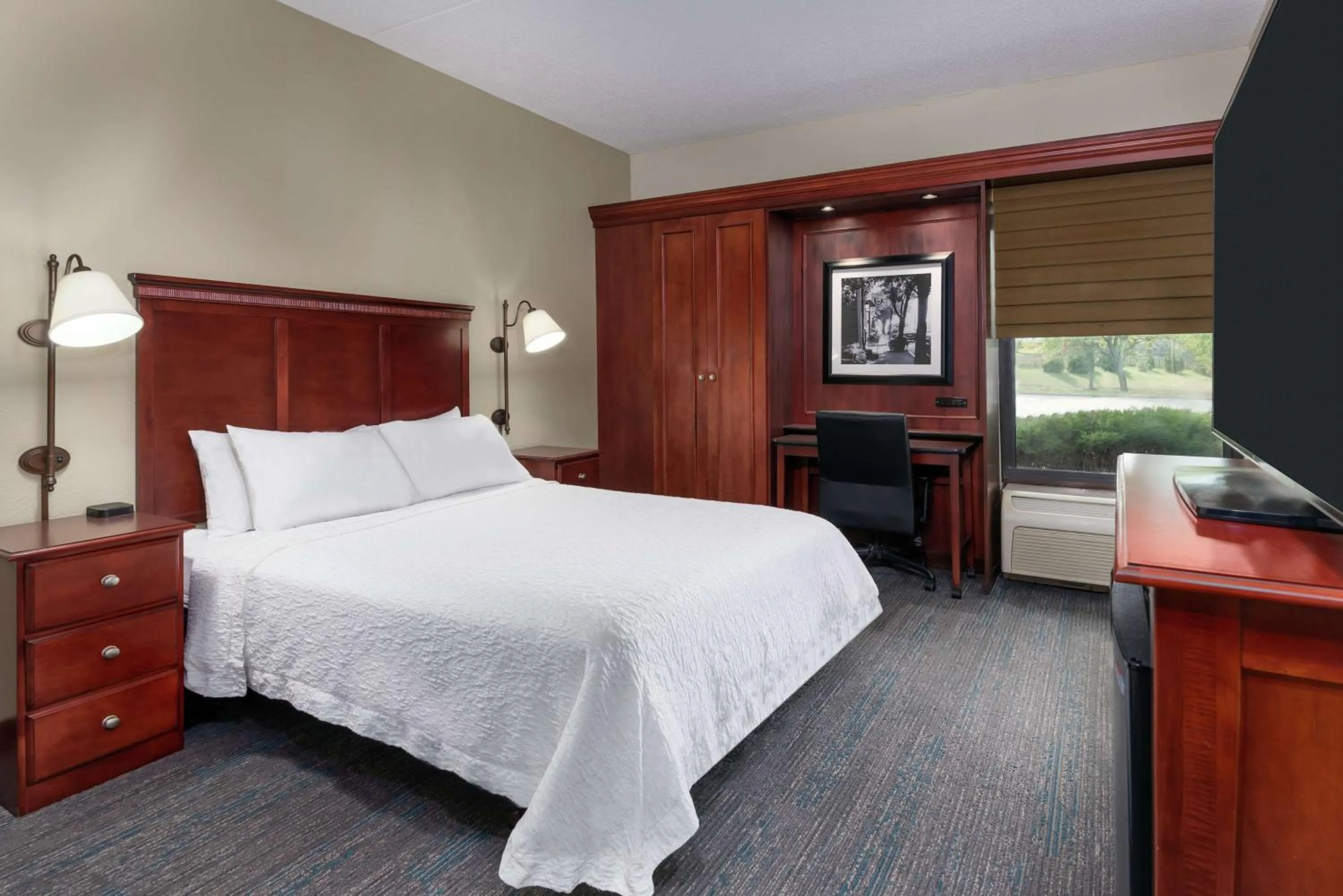 Bedroom, Bed in Hampton Inn by Hilton Indianapolis-South