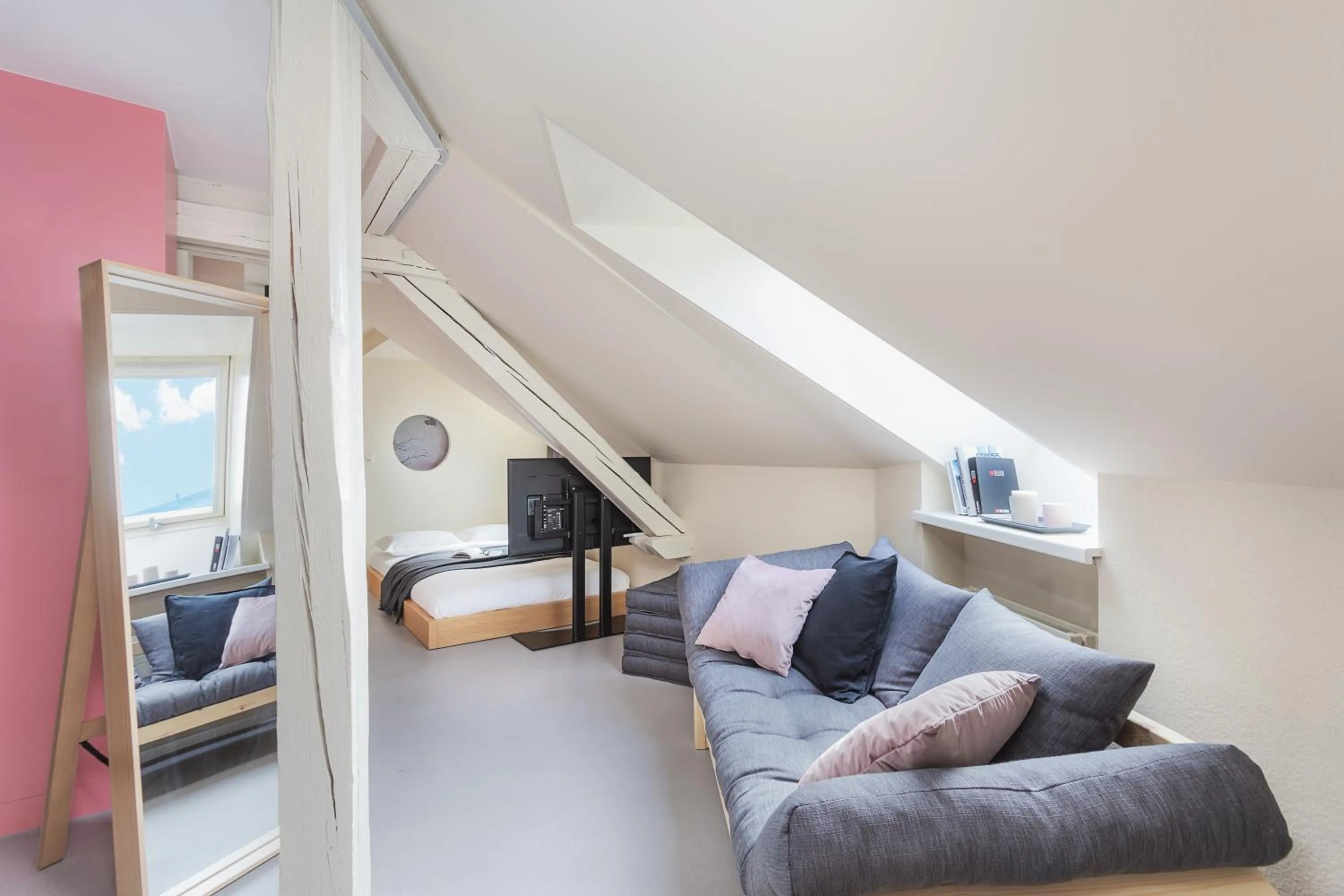 Seating area in VISIONAPARTMENTS Cramerstrasse 2-6 - contactless check-in