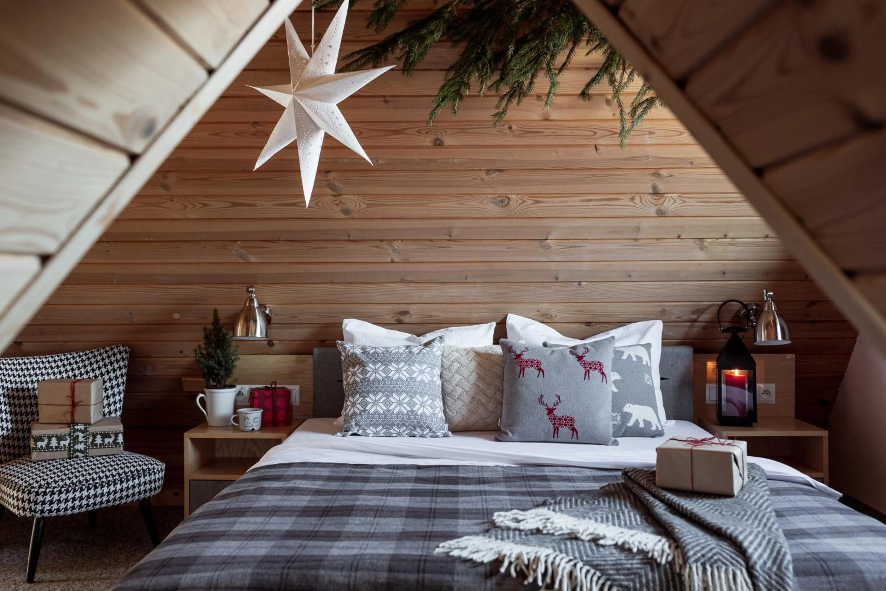 Bed in Willa Malinowa