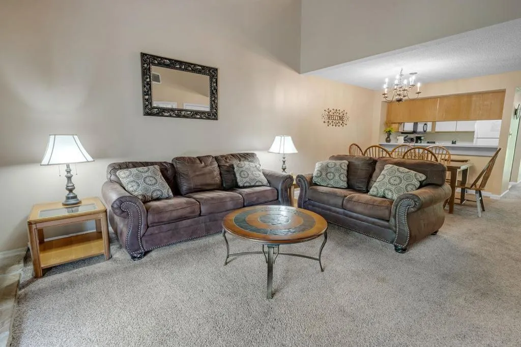 Living room in Park Place Condos