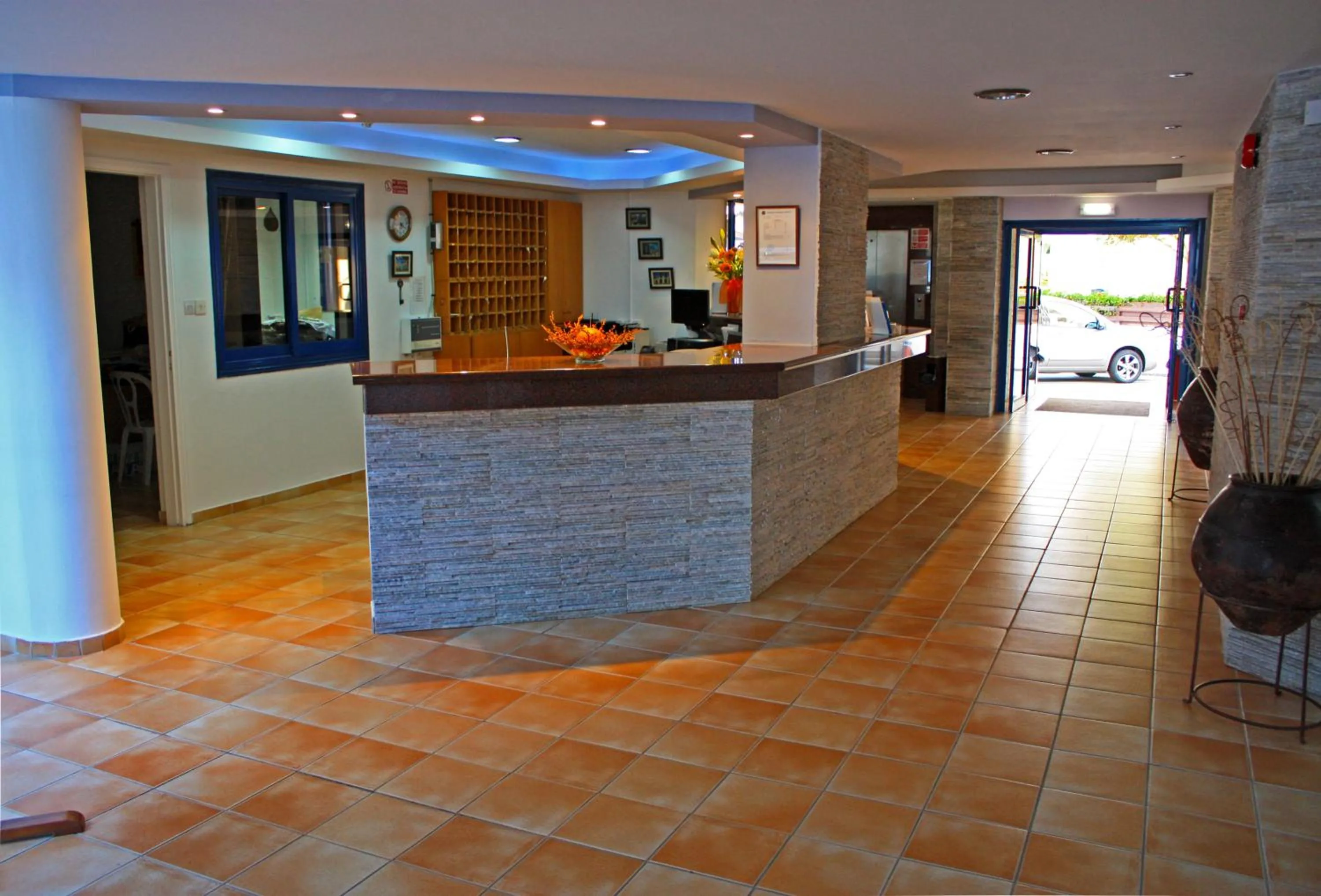 Lobby or reception in MyroAndrou Beach Hotel Apartments