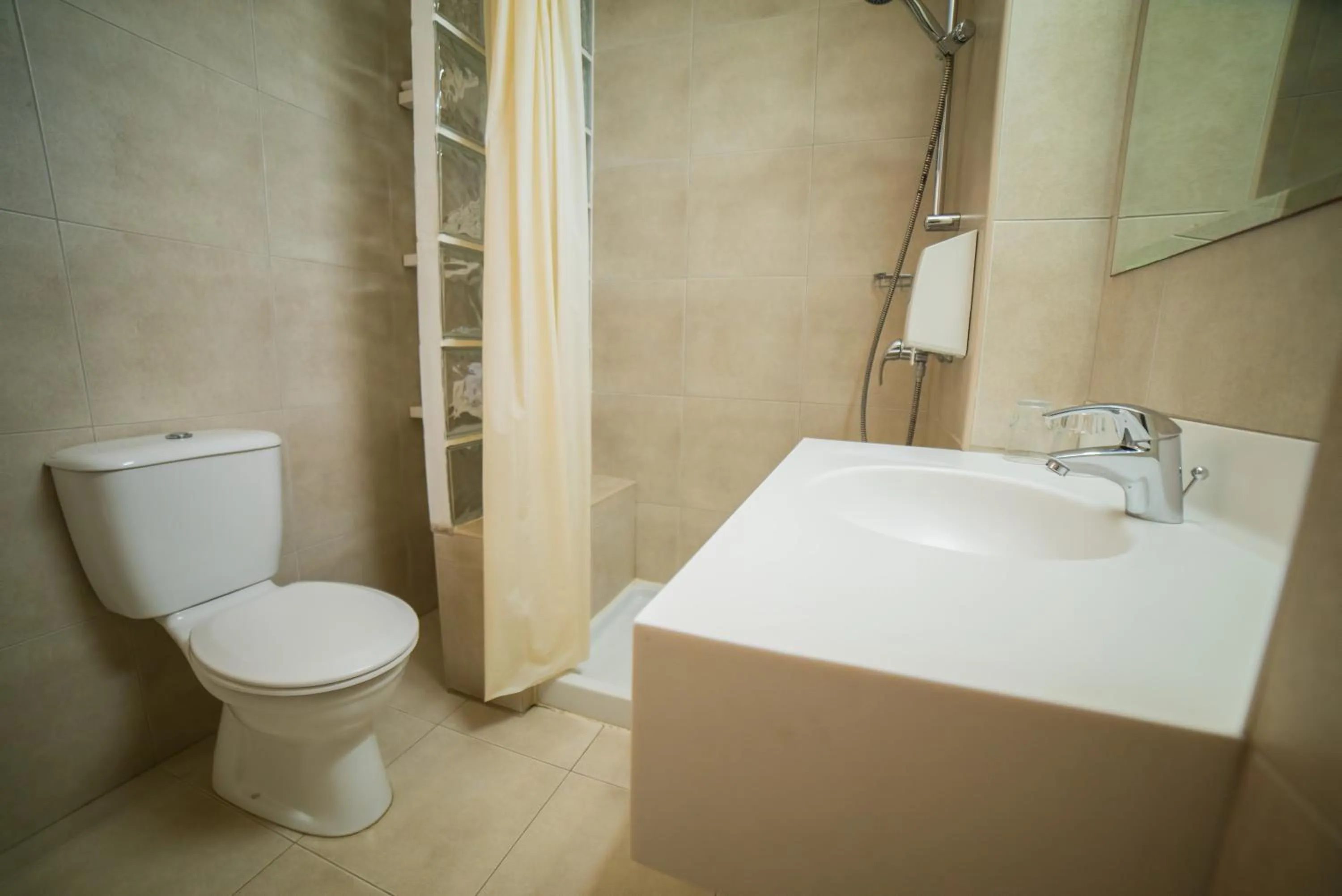 Shower in MyroAndrou Beach Hotel Apartments