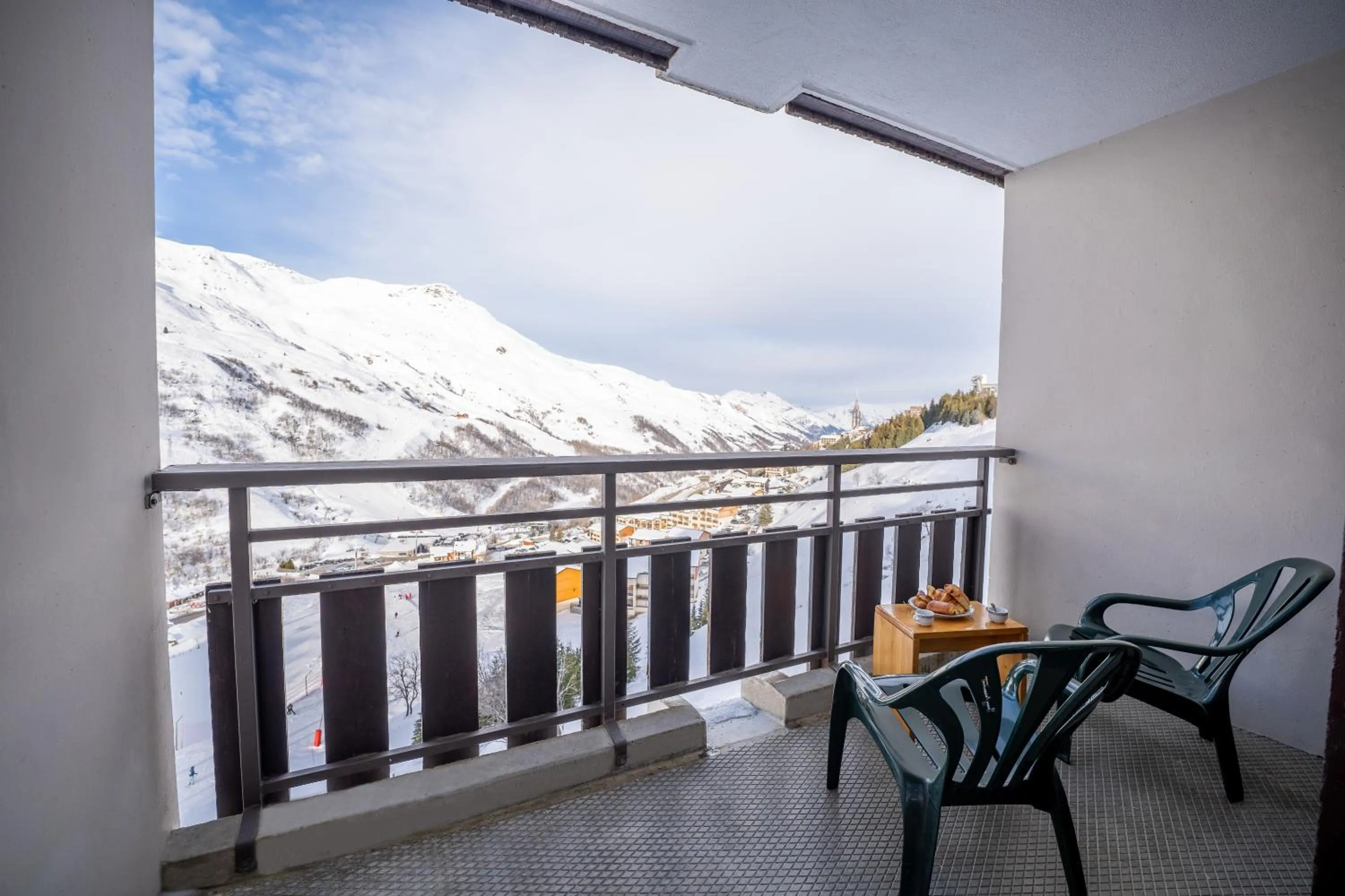 Balcony/Terrace in Résidence Azureva Les Menuires