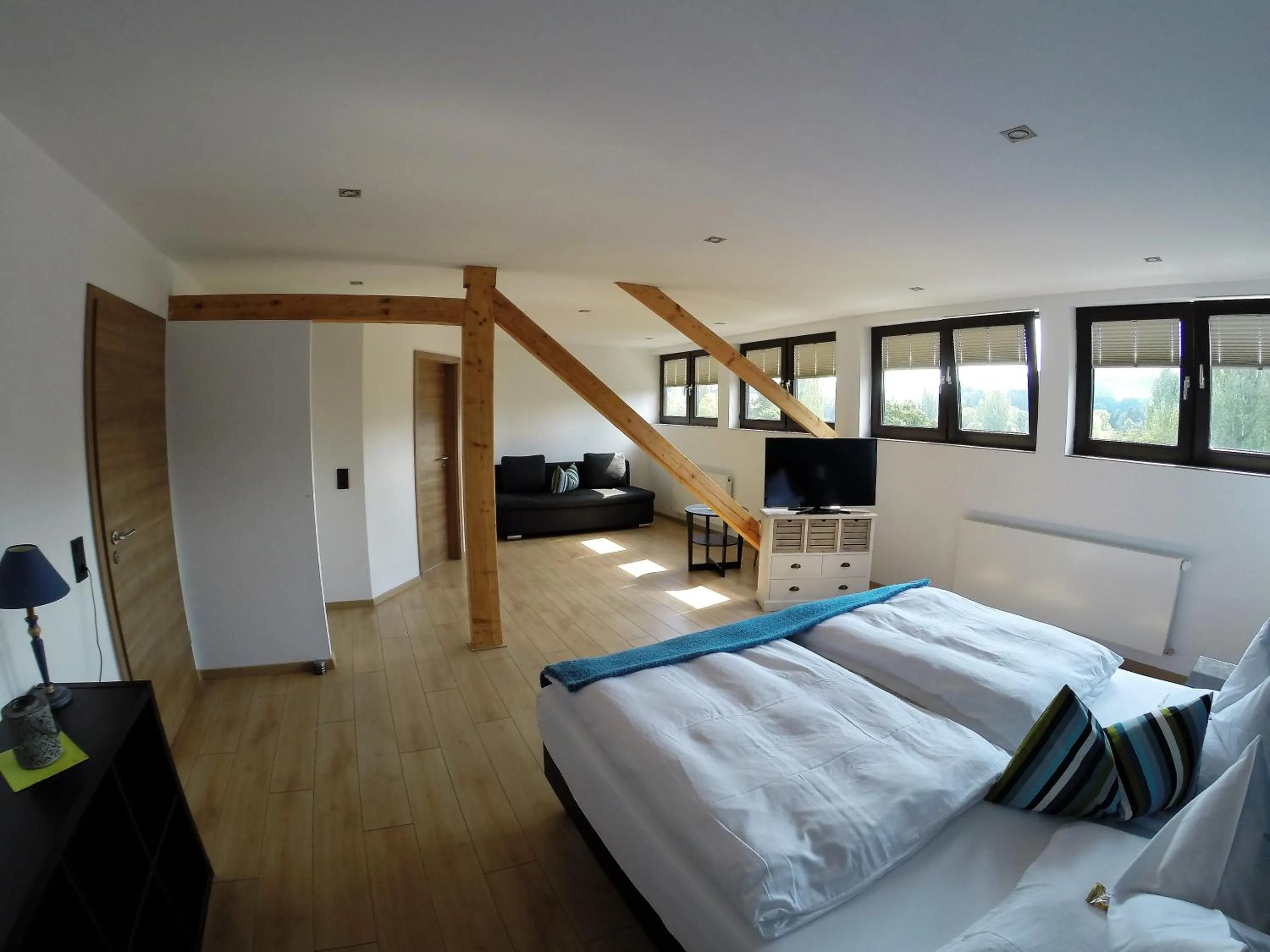 Bedroom, Bed in Landgasthof Ralinger Hof