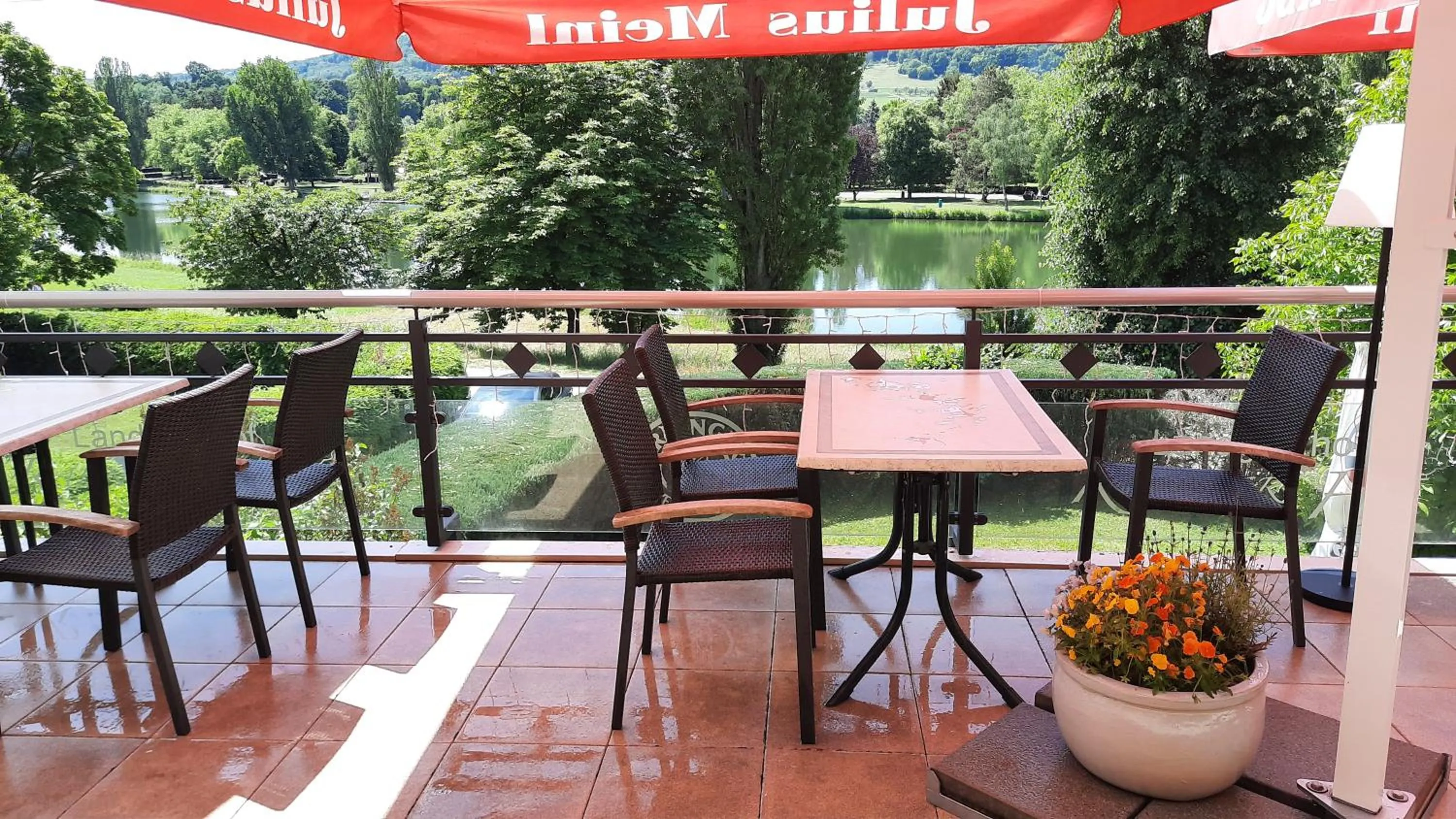 Balcony/Terrace in Landgasthof Ralinger Hof