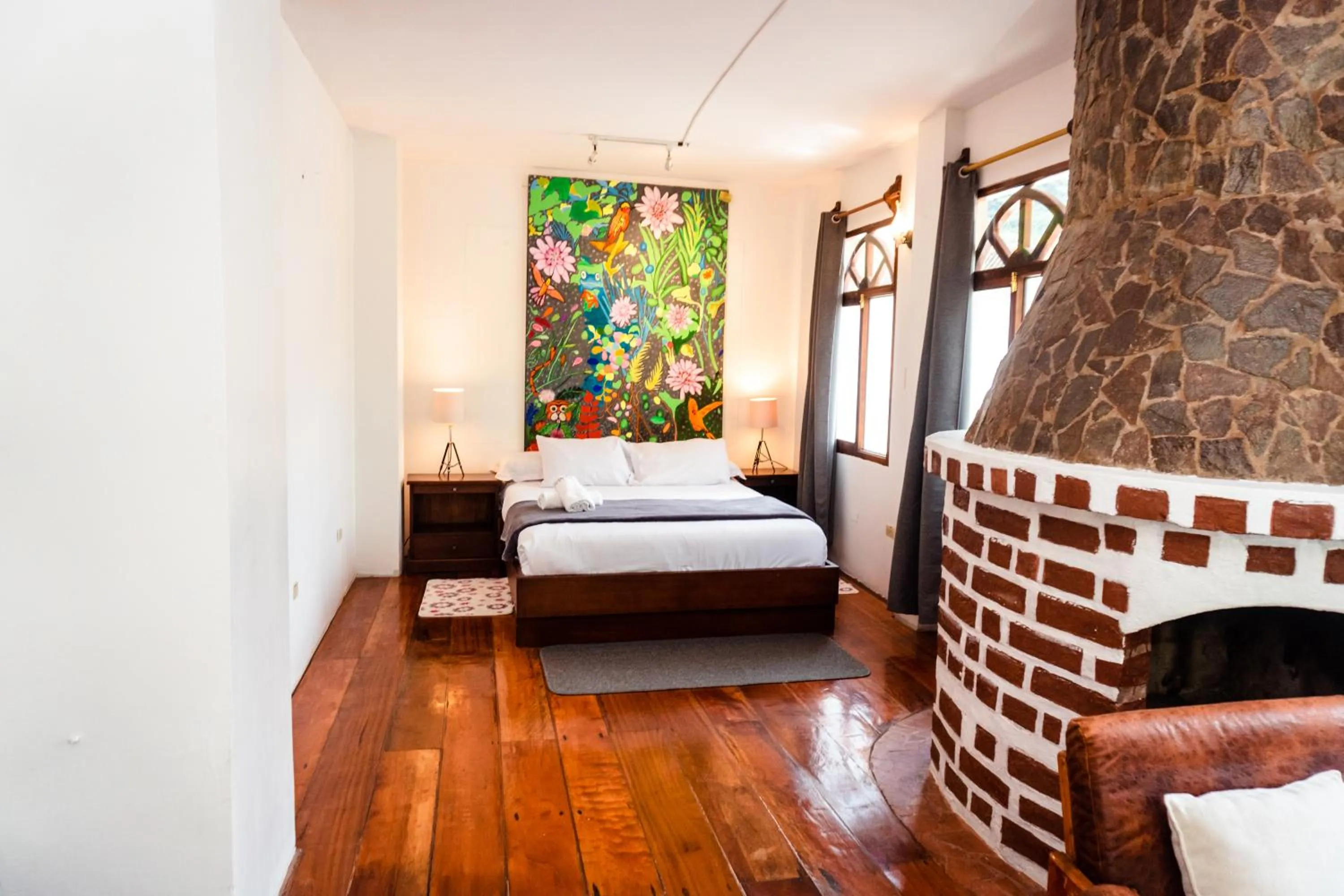 Bed in Spa Hosteria Miramelindo