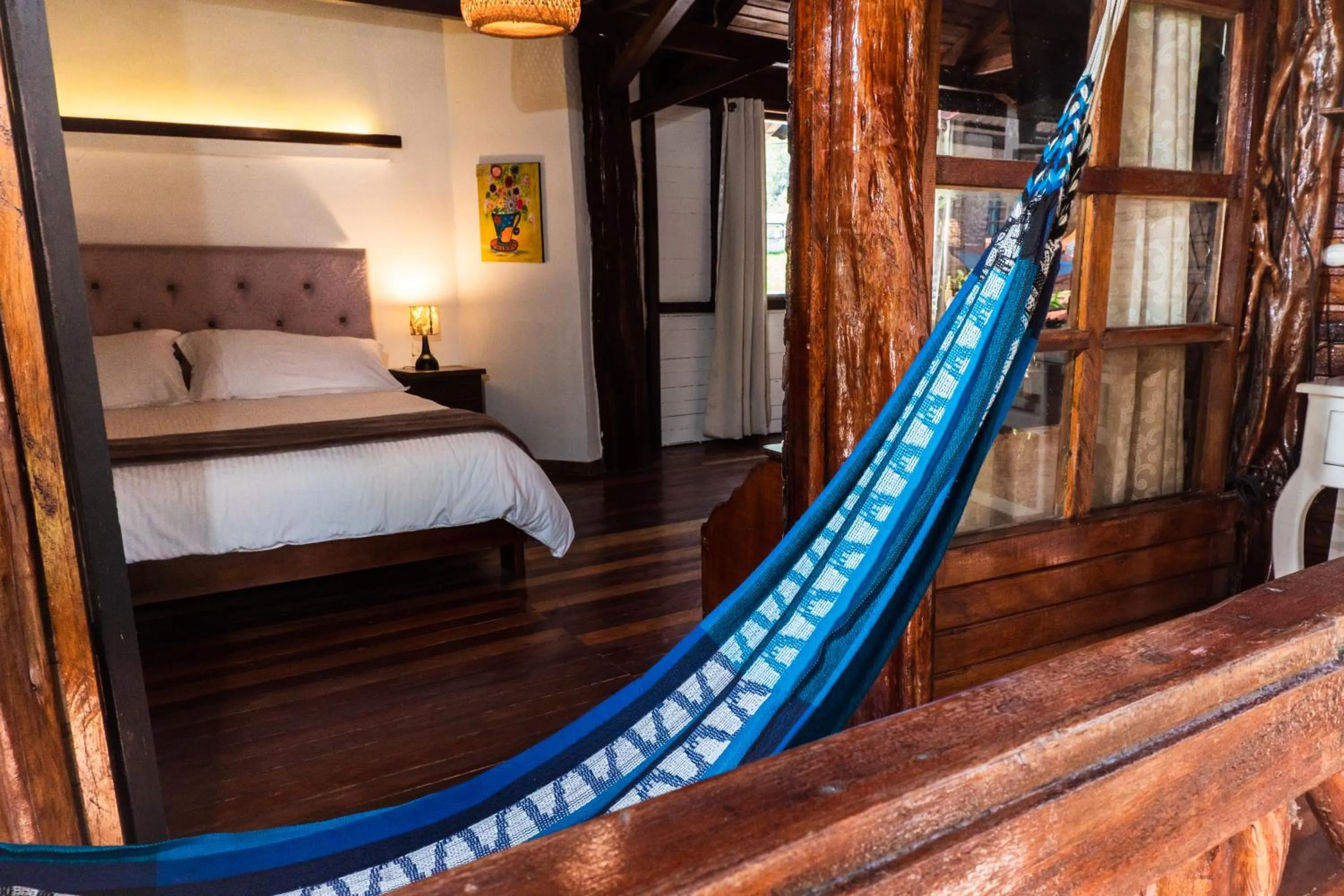 Bed in Spa Hosteria Miramelindo