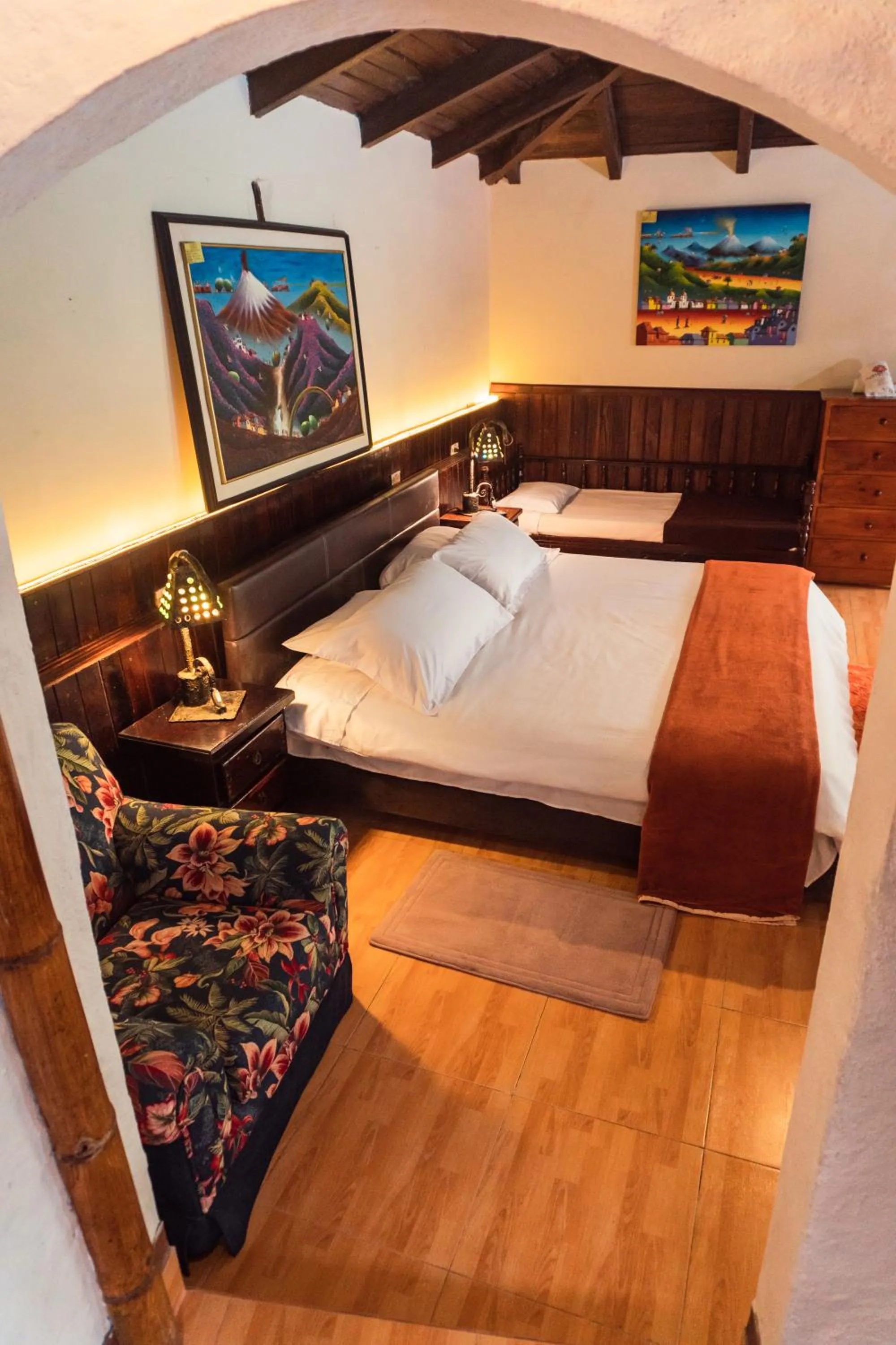 Bed in Spa Hosteria Miramelindo