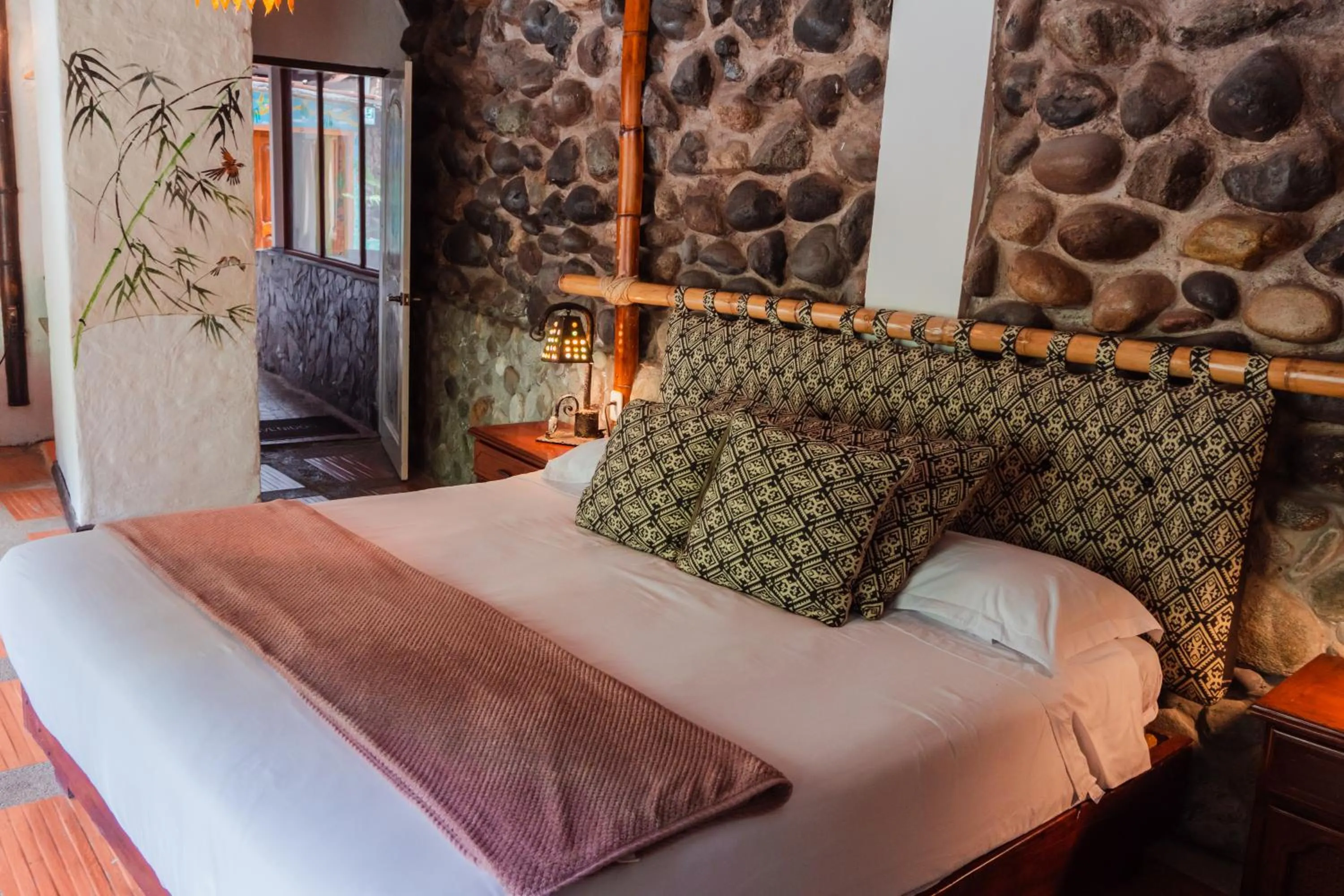 Bed in Spa Hosteria Miramelindo