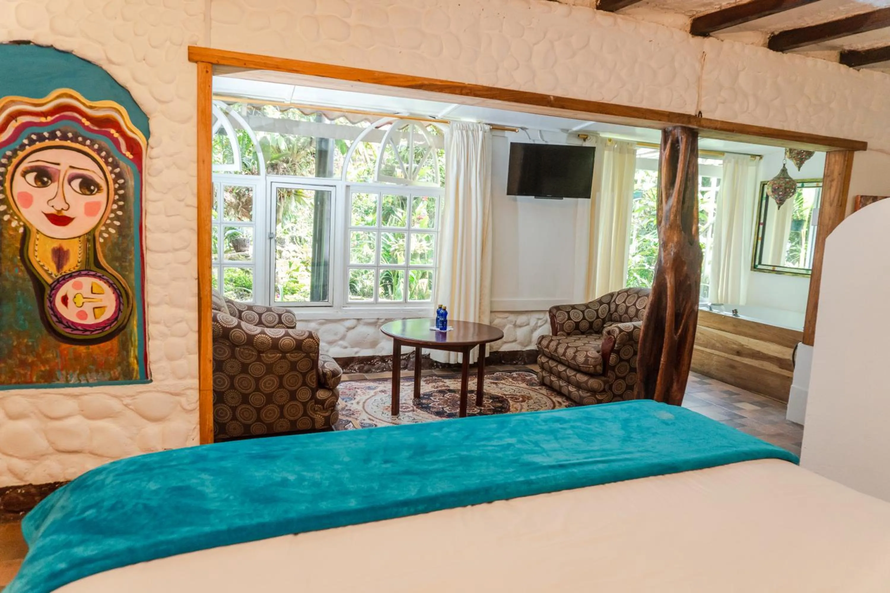 Bed in Spa Hosteria Miramelindo