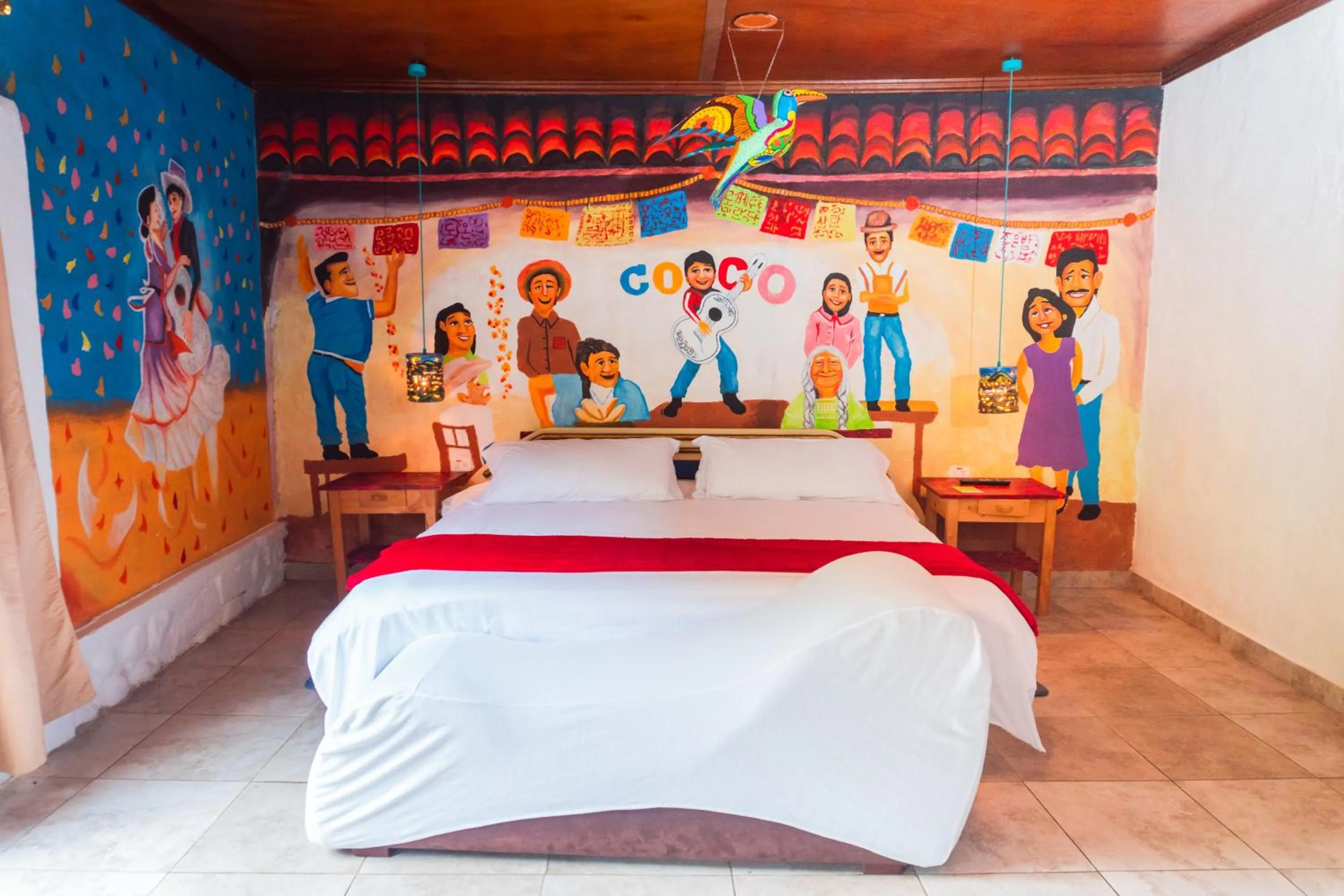 Bed in Spa Hosteria Miramelindo