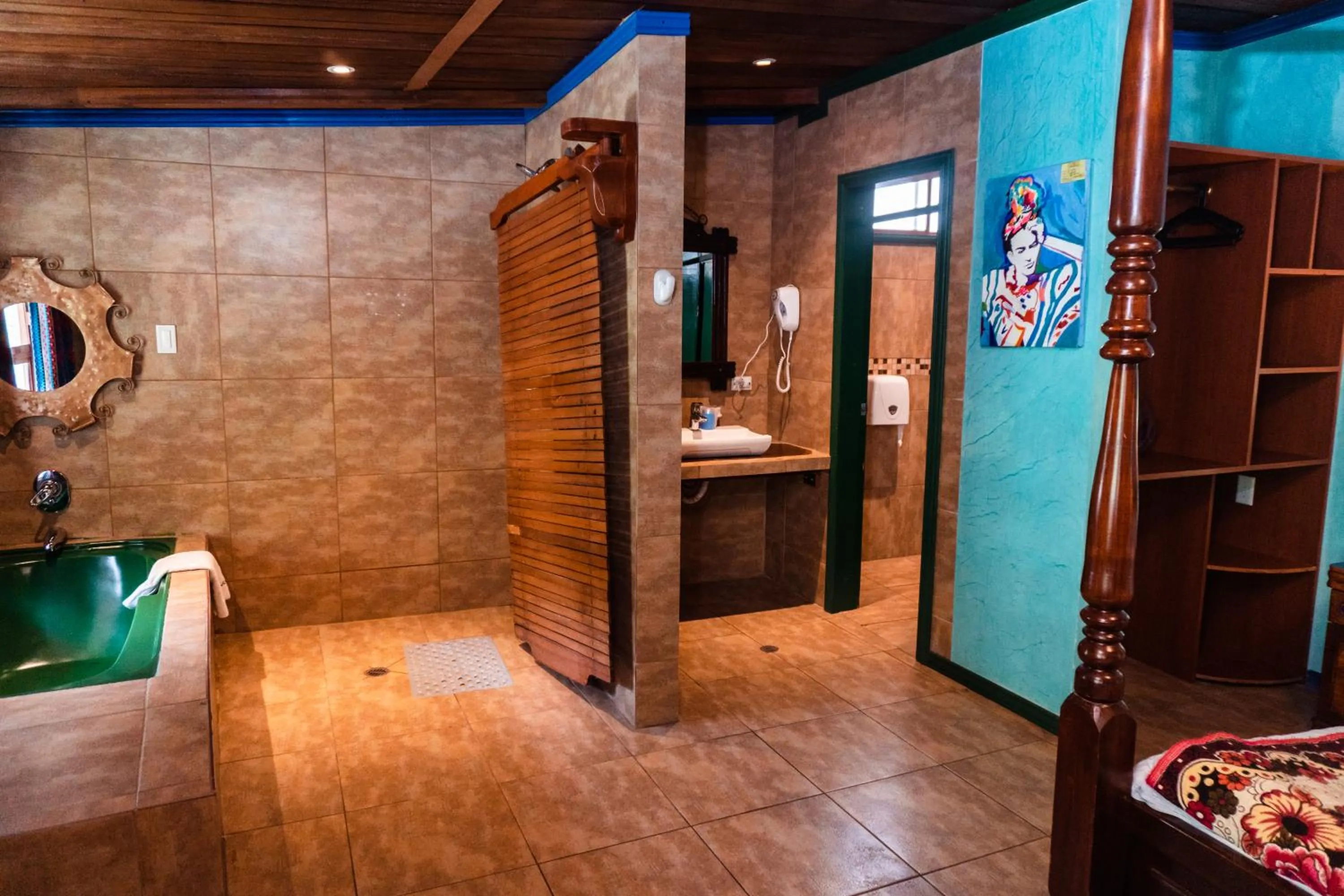 Bed in Spa Hosteria Miramelindo