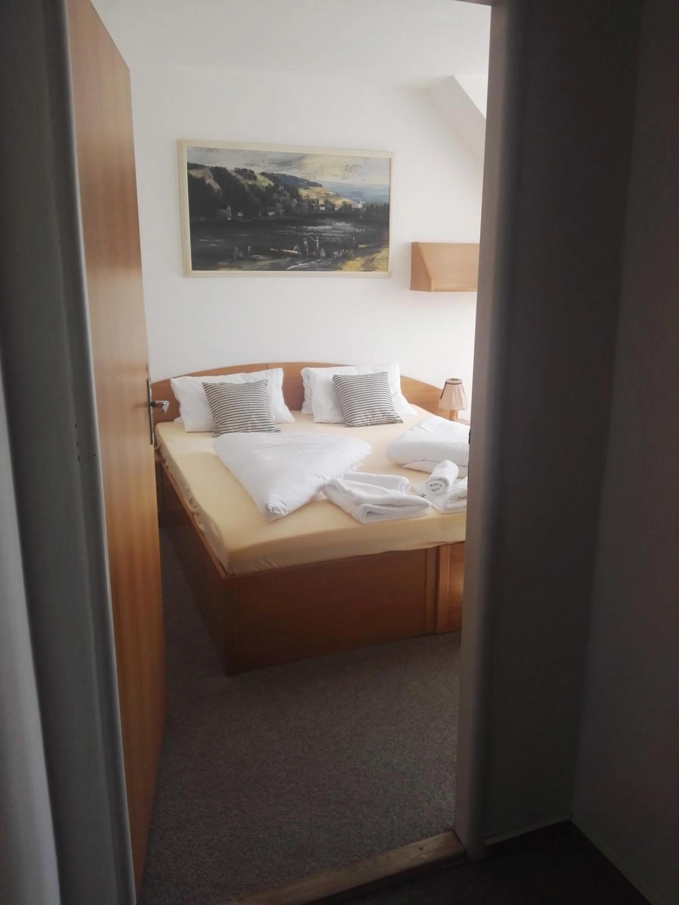 Bed in Hotel Jestřábí