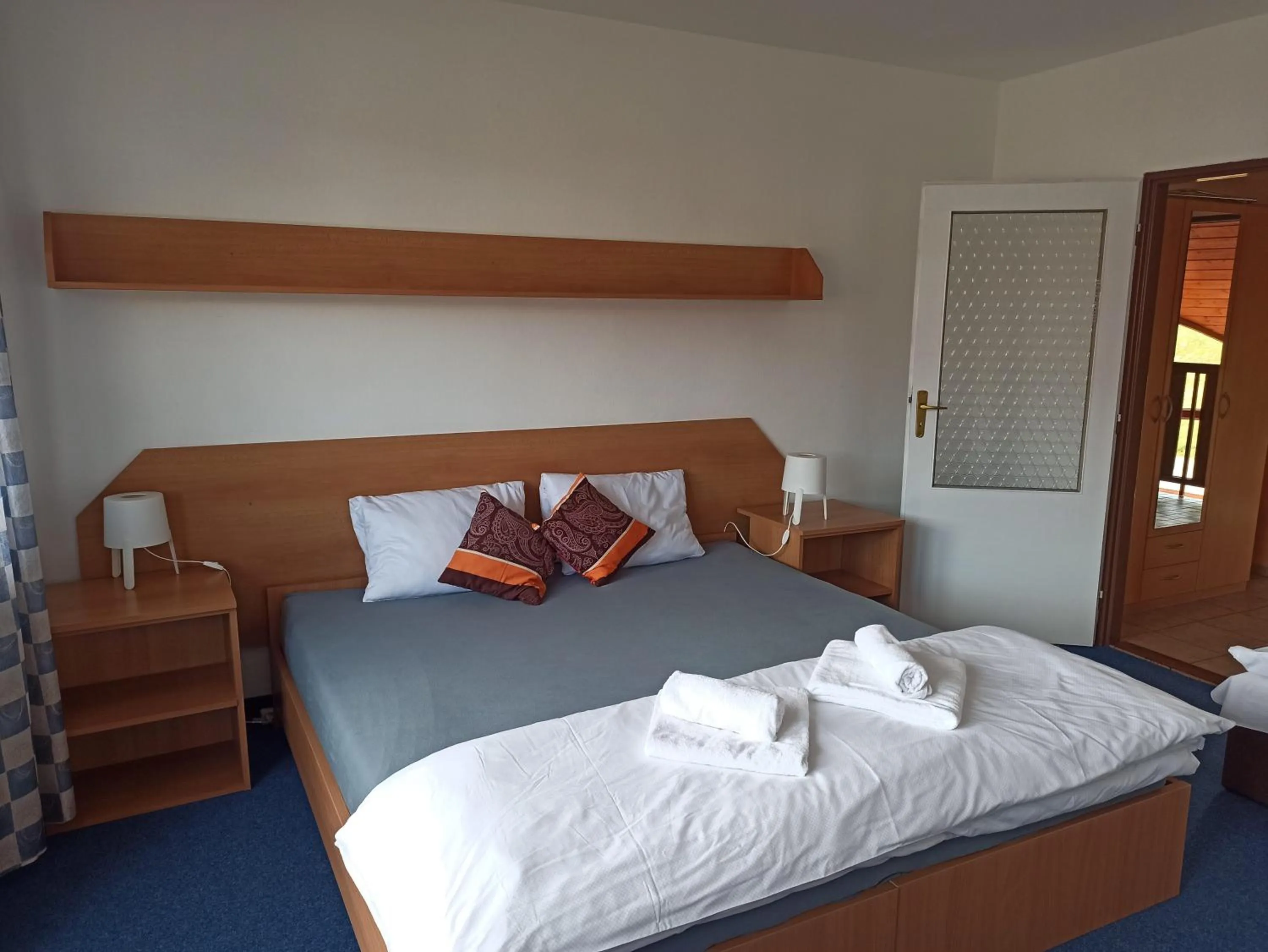 Bedroom, Bed in Hotel Jestřábí