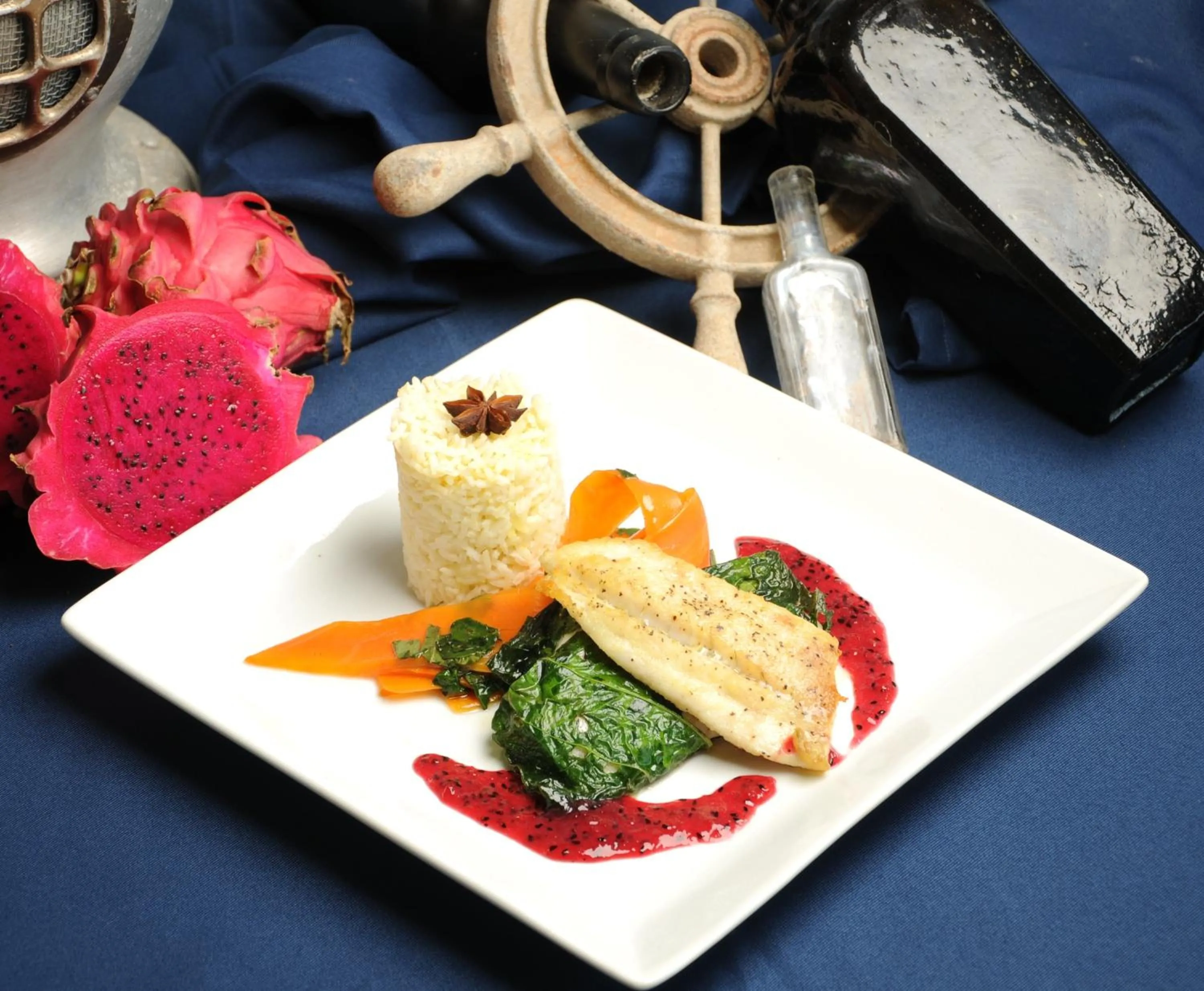 Food close-up in Parrot Cove Lodge