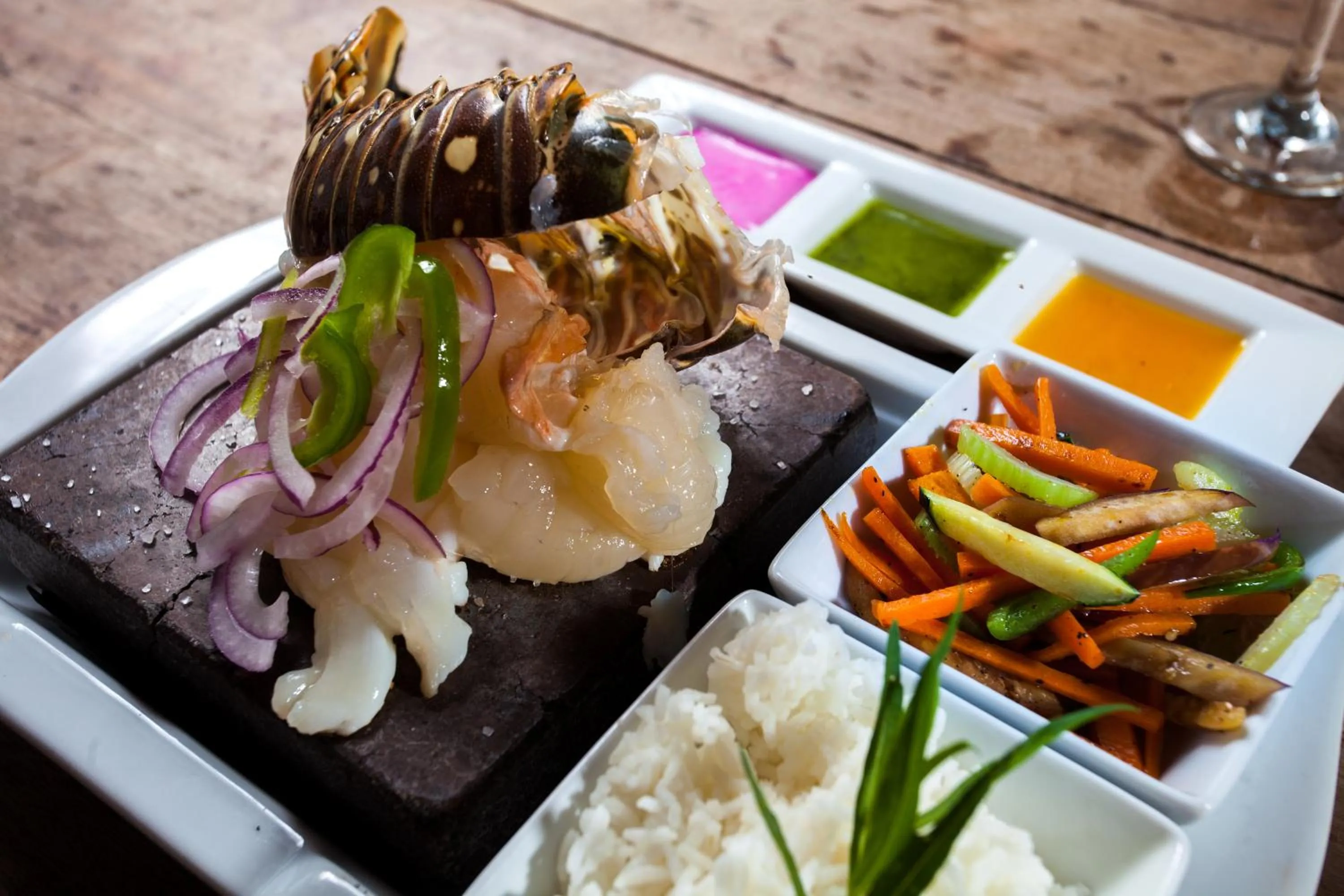 Food close-up in Parrot Cove Lodge