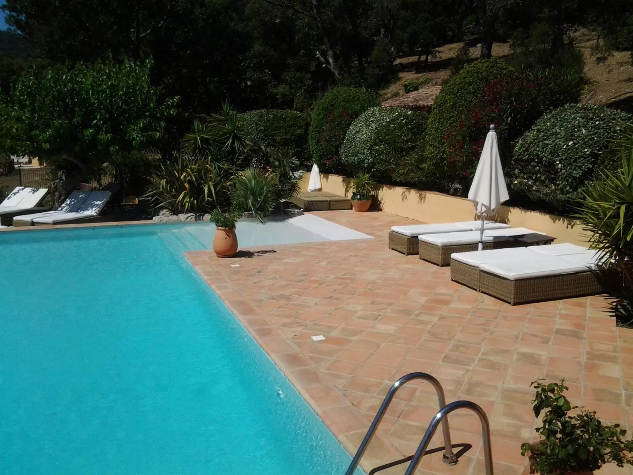 Pool view in La Bergerie