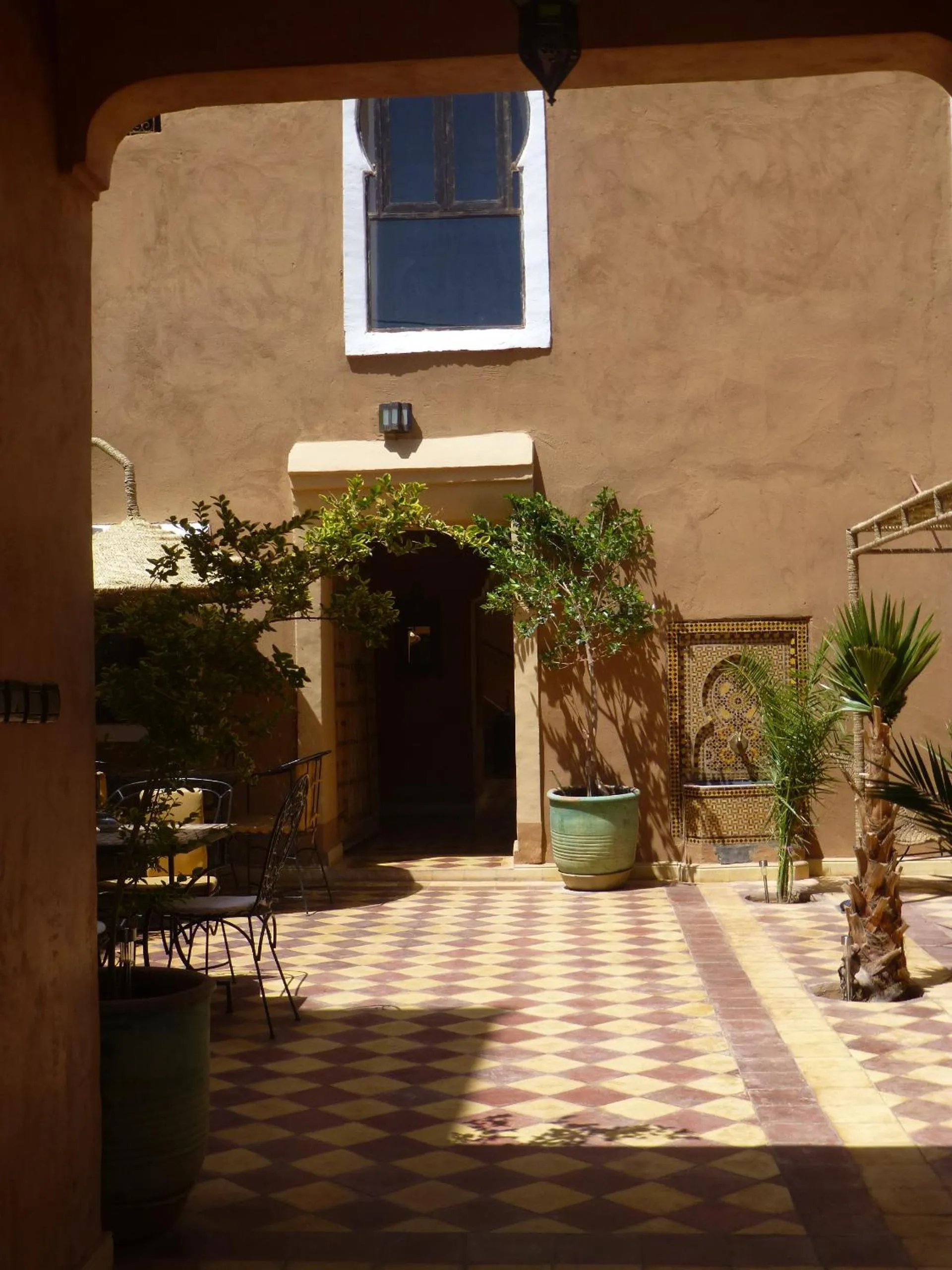 Facade/entrance in Kasbah La Cigogne