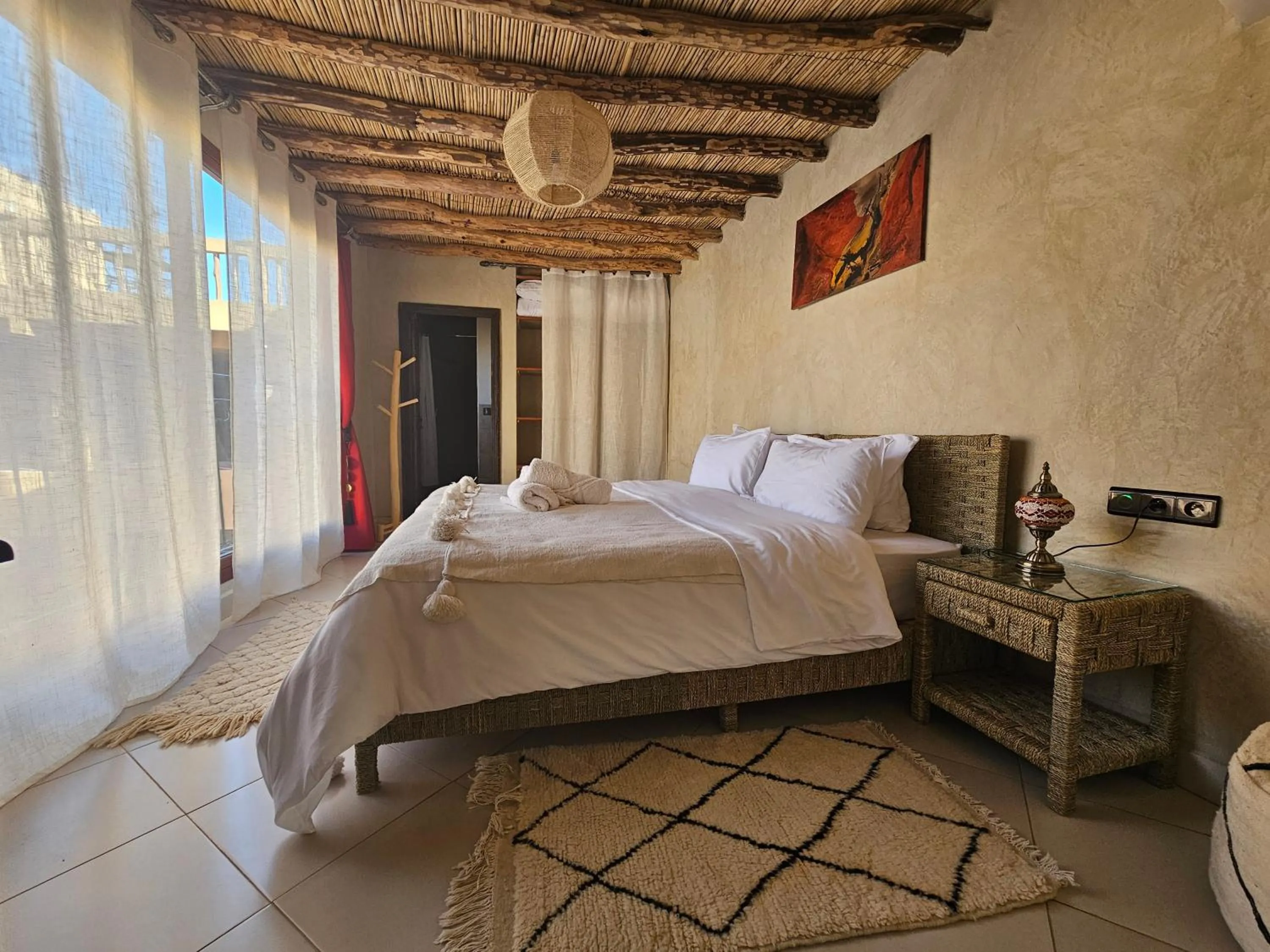 Bedroom, Bed in Kasbah La Cigogne