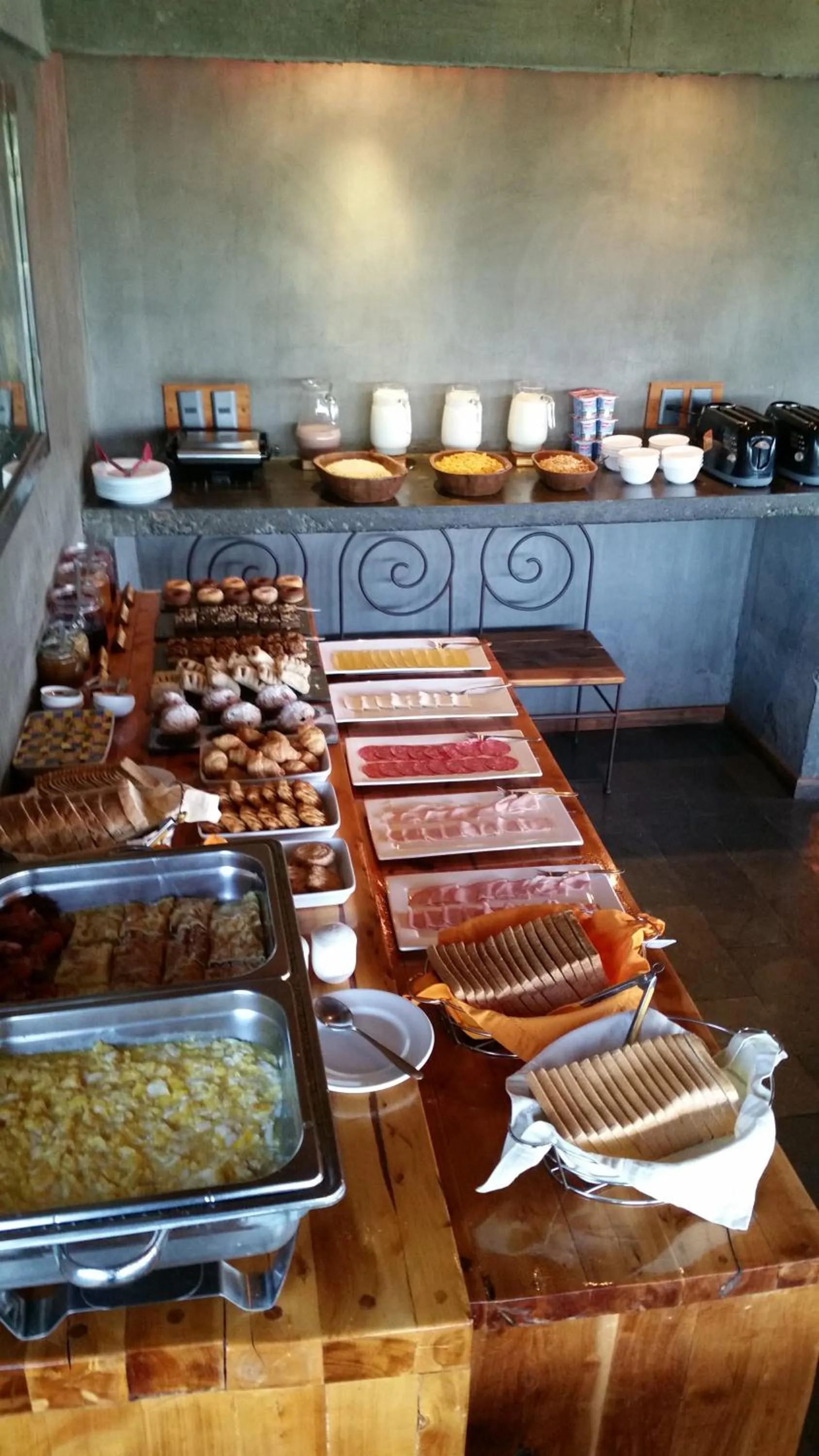 Buffet breakfast in Hotel Altiplanico Puerto Natales