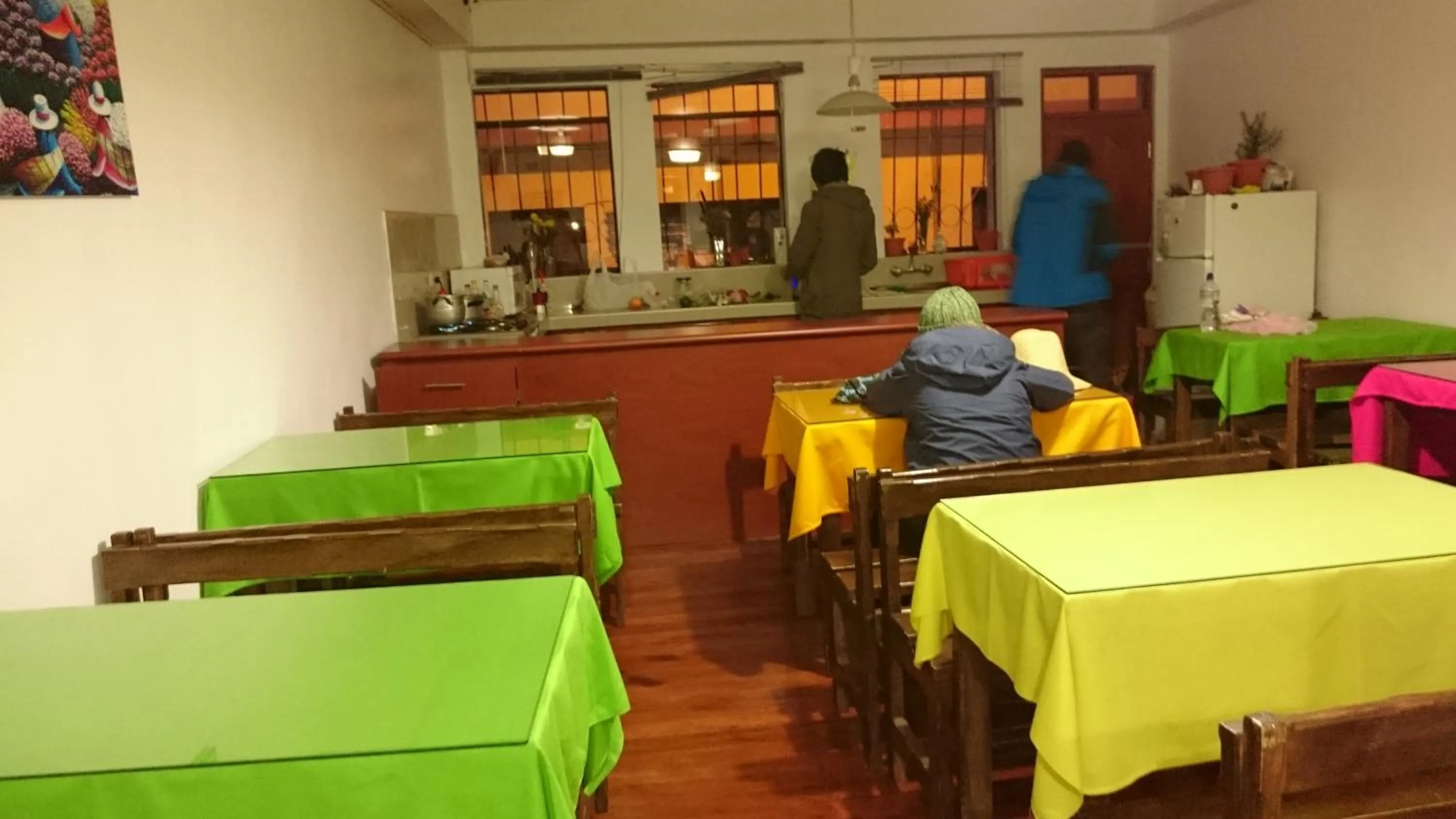 Dining area in Inka's Rest Hostel