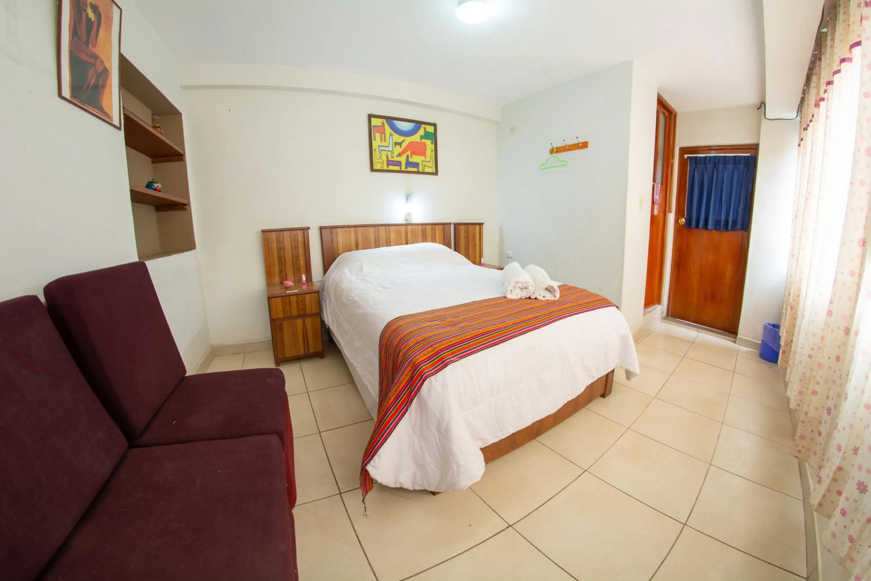 Decorative detail, Bed in Inka's Rest Hostel