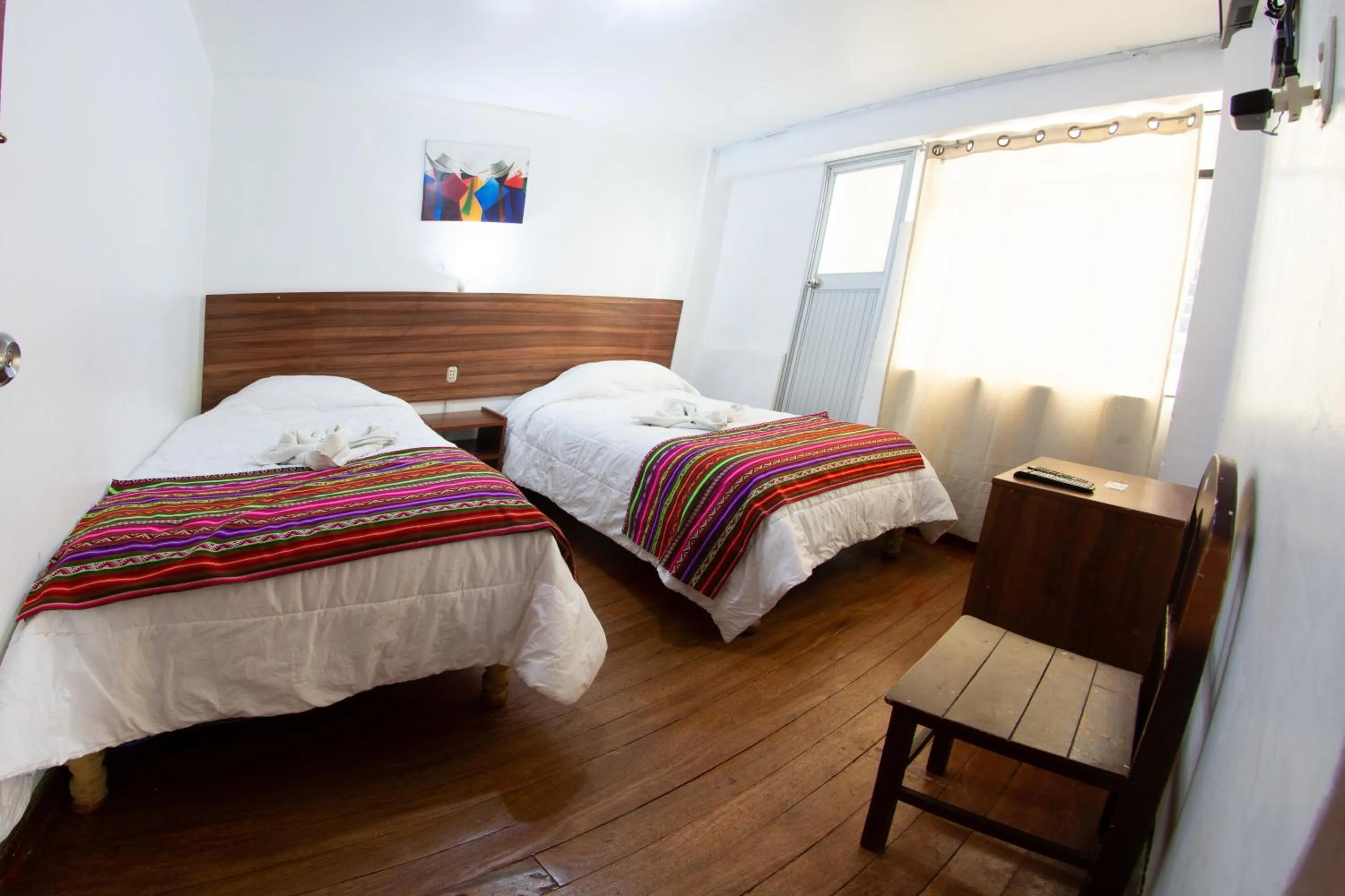 Decorative detail, Bed in Inka's Rest Hostel