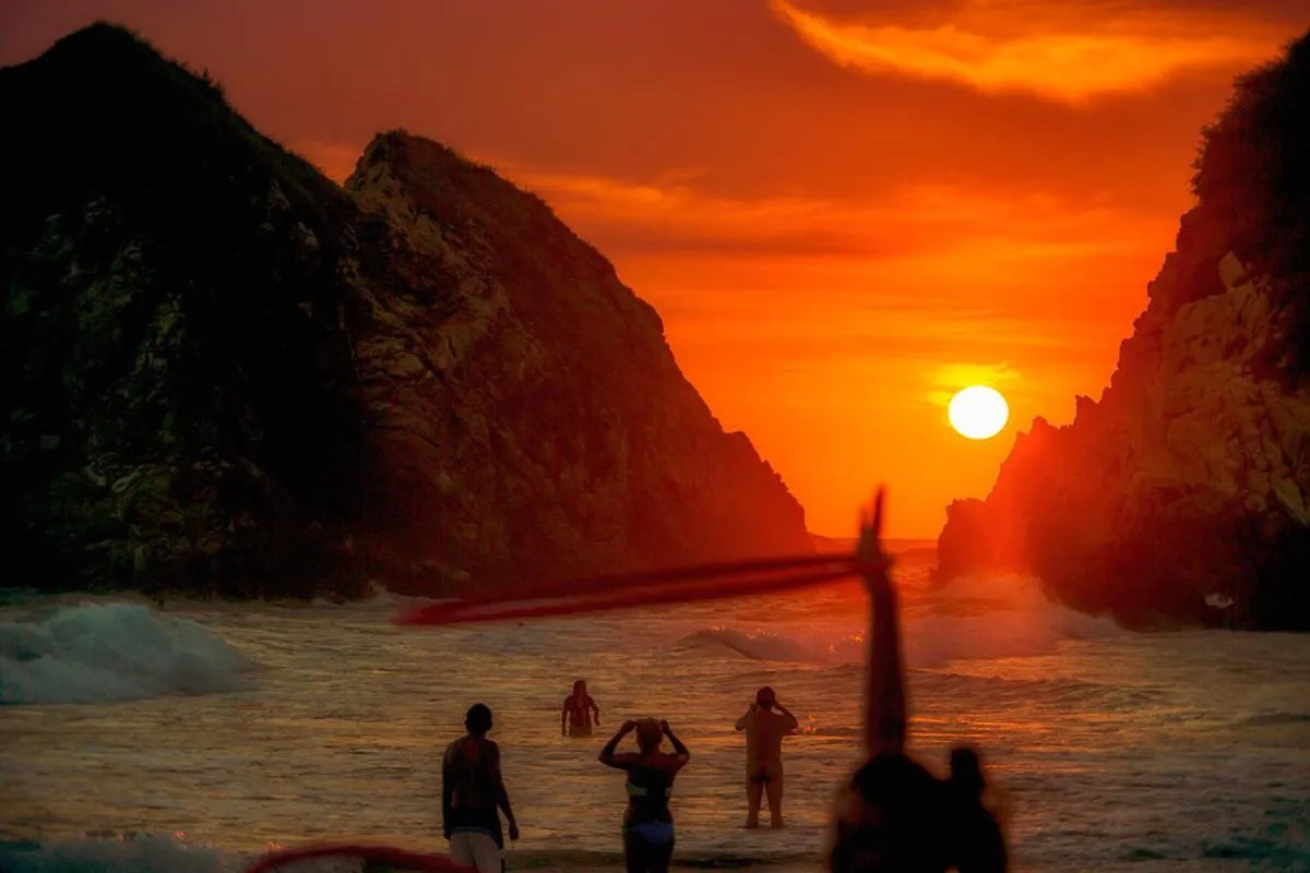 Sunset in El Alquimista Yoga Spa