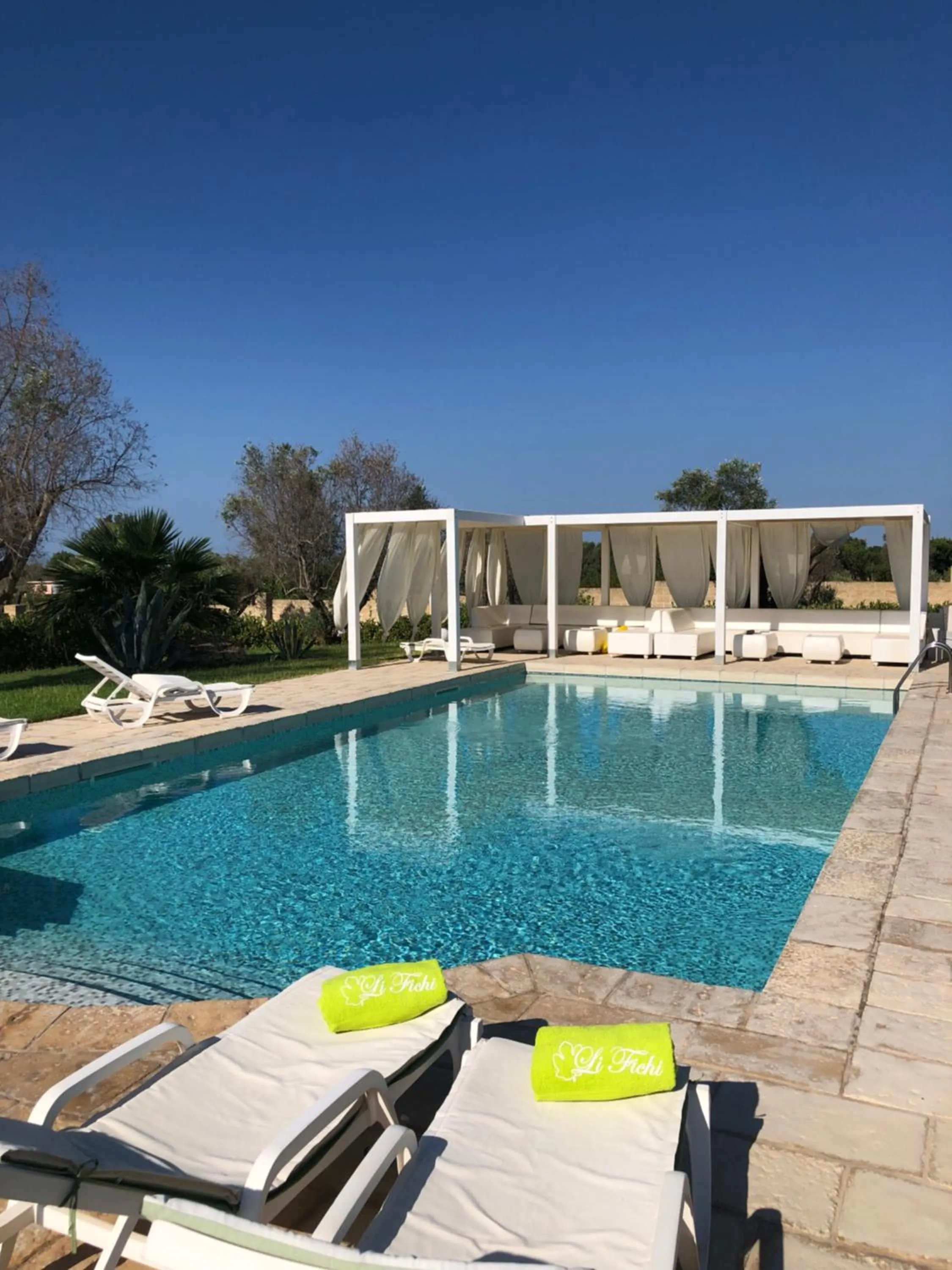 Pool view in B&B Li Fichi Alezio/Gallipoli