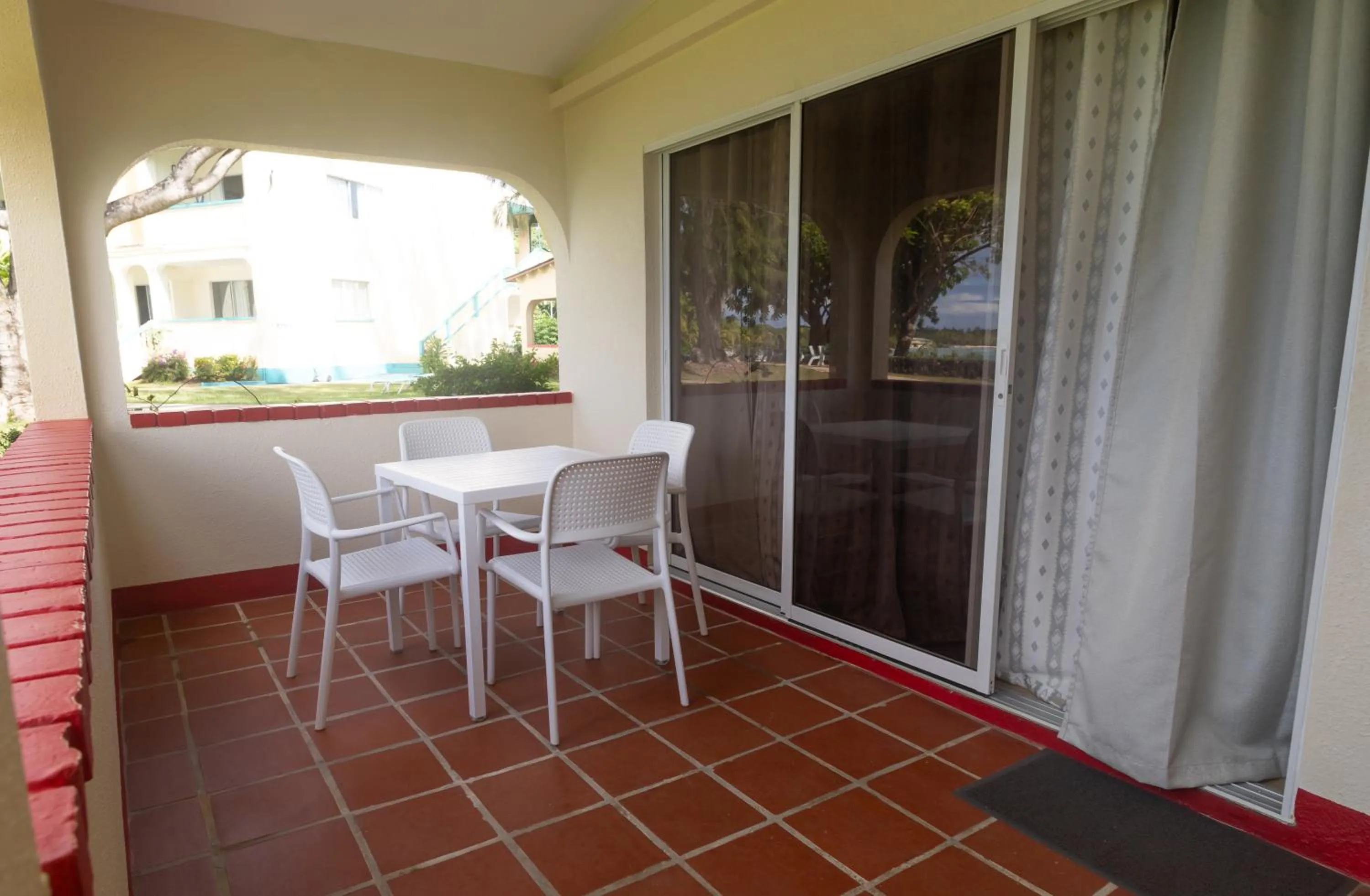 Patio in Crown Point Beach Hotel