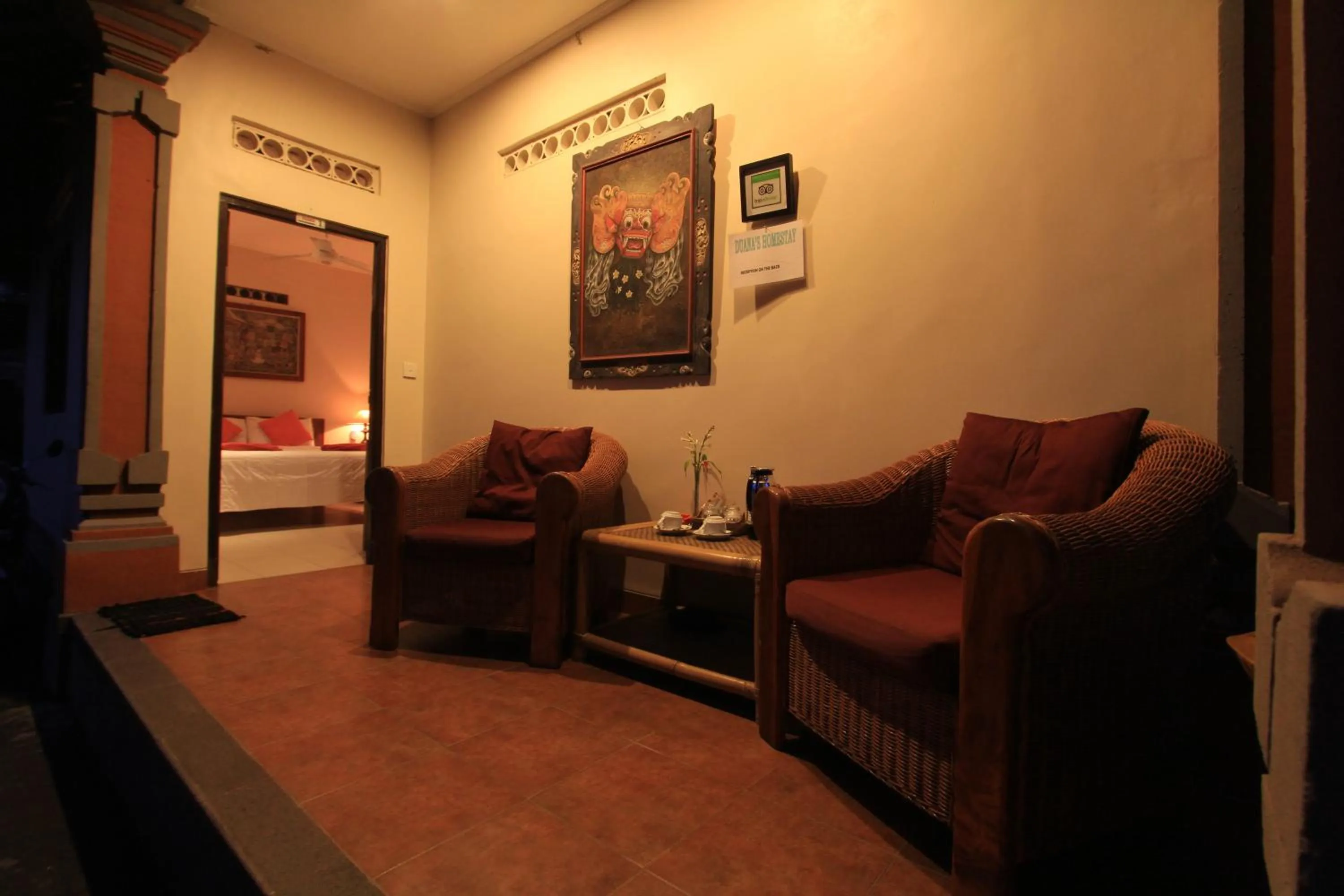 Seating area in Duana's Homestay