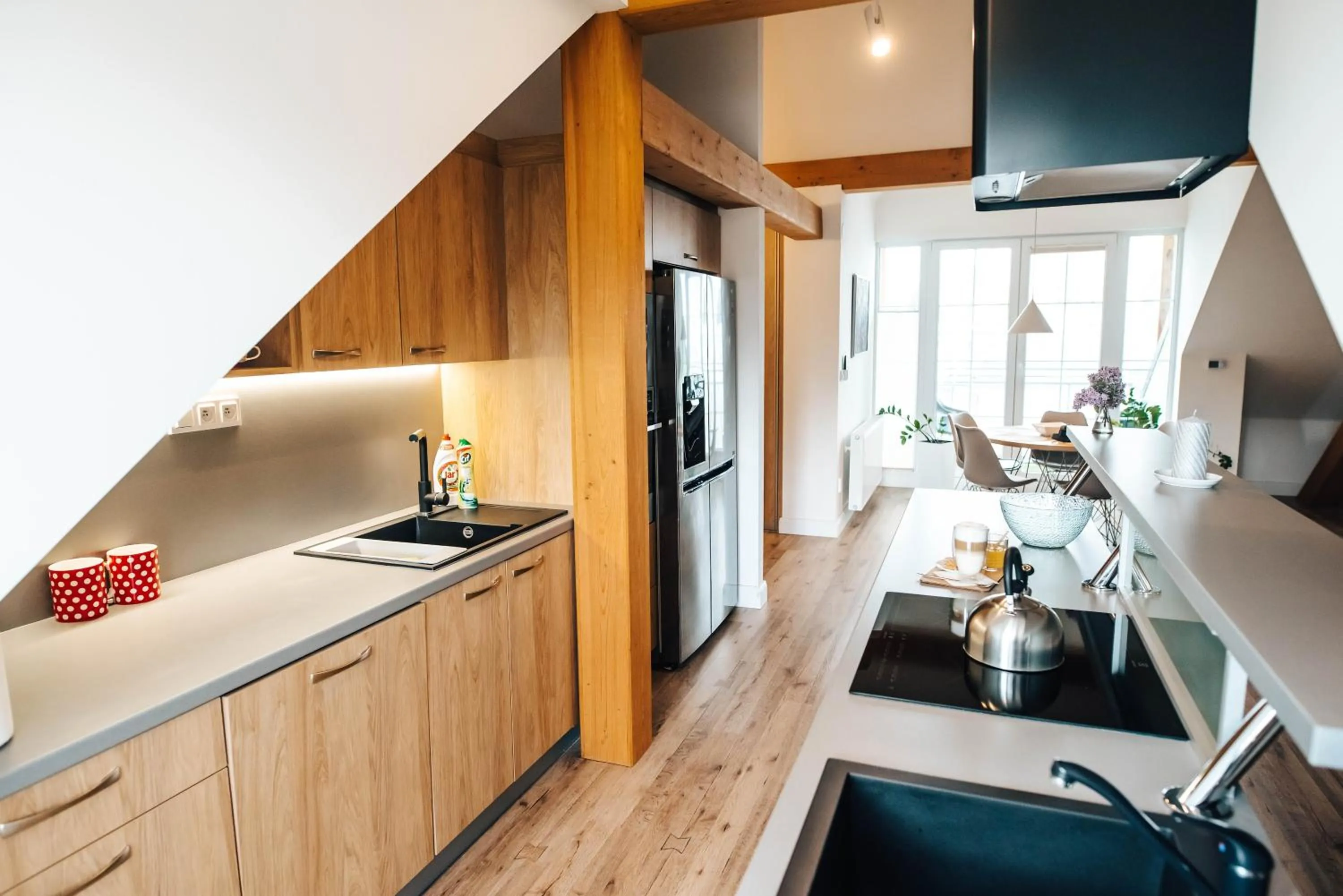 Kitchen or kitchenette in Hotel Forea