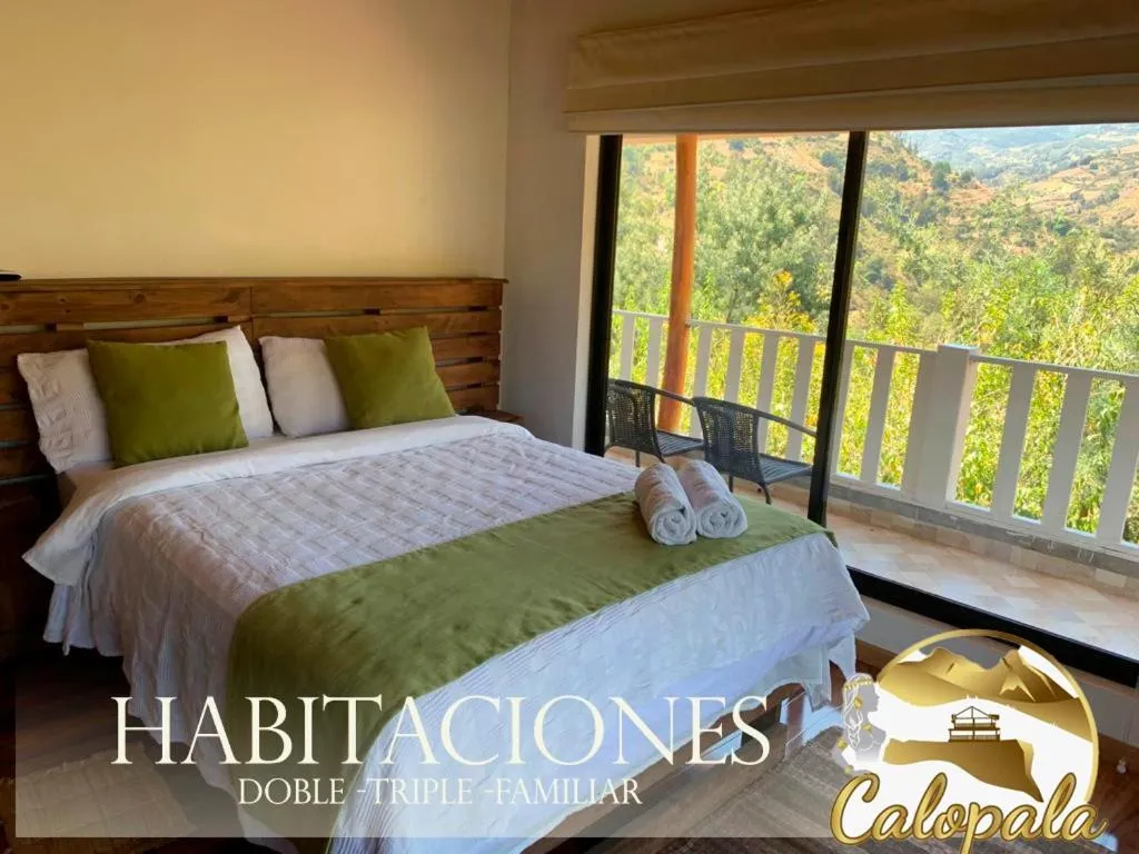 Natural landscape, Bed in Hotel Campestre mirador CaloPala