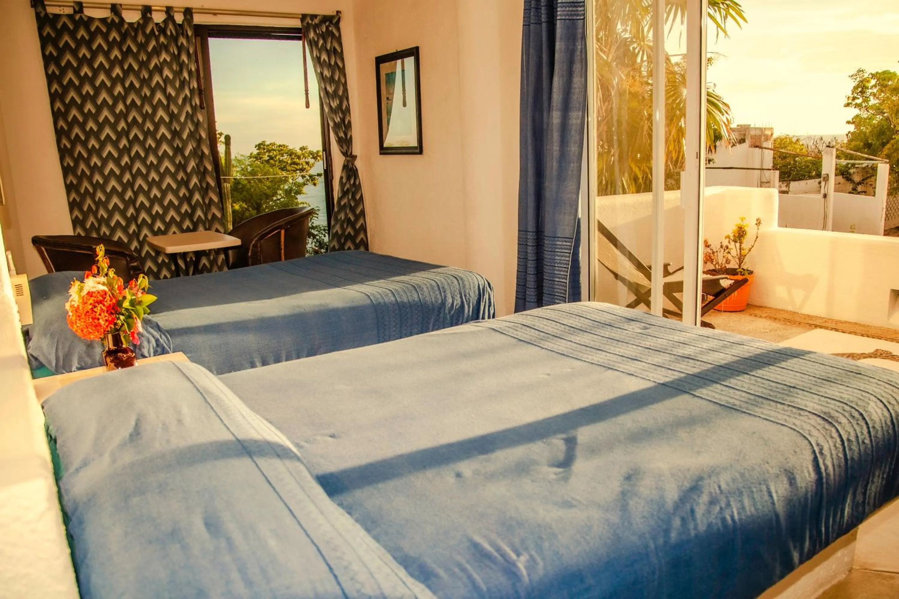 Bed in Villas Mykonos