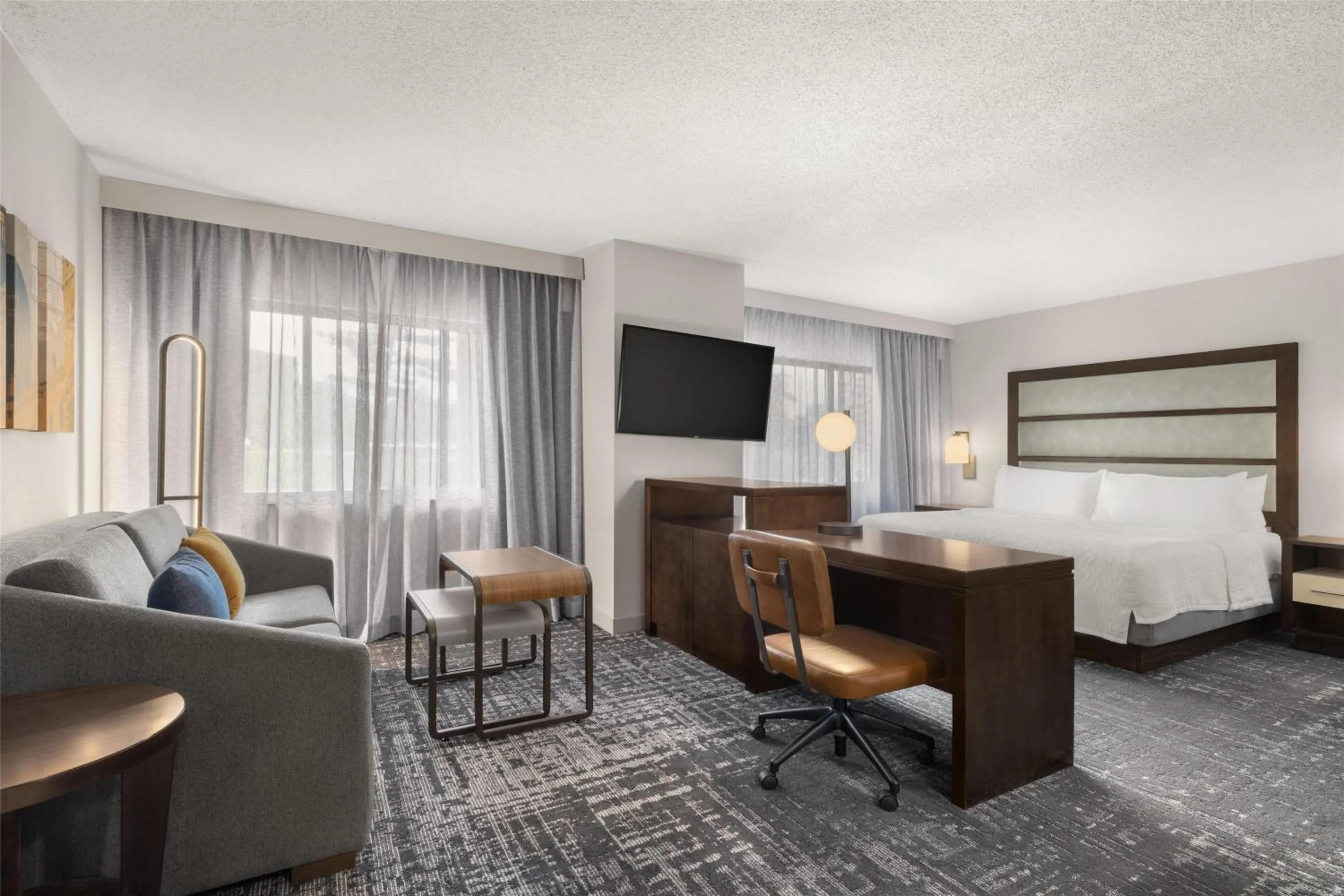 Bedroom, Bed in Homewood Suites by Hilton Indianapolis Carmel