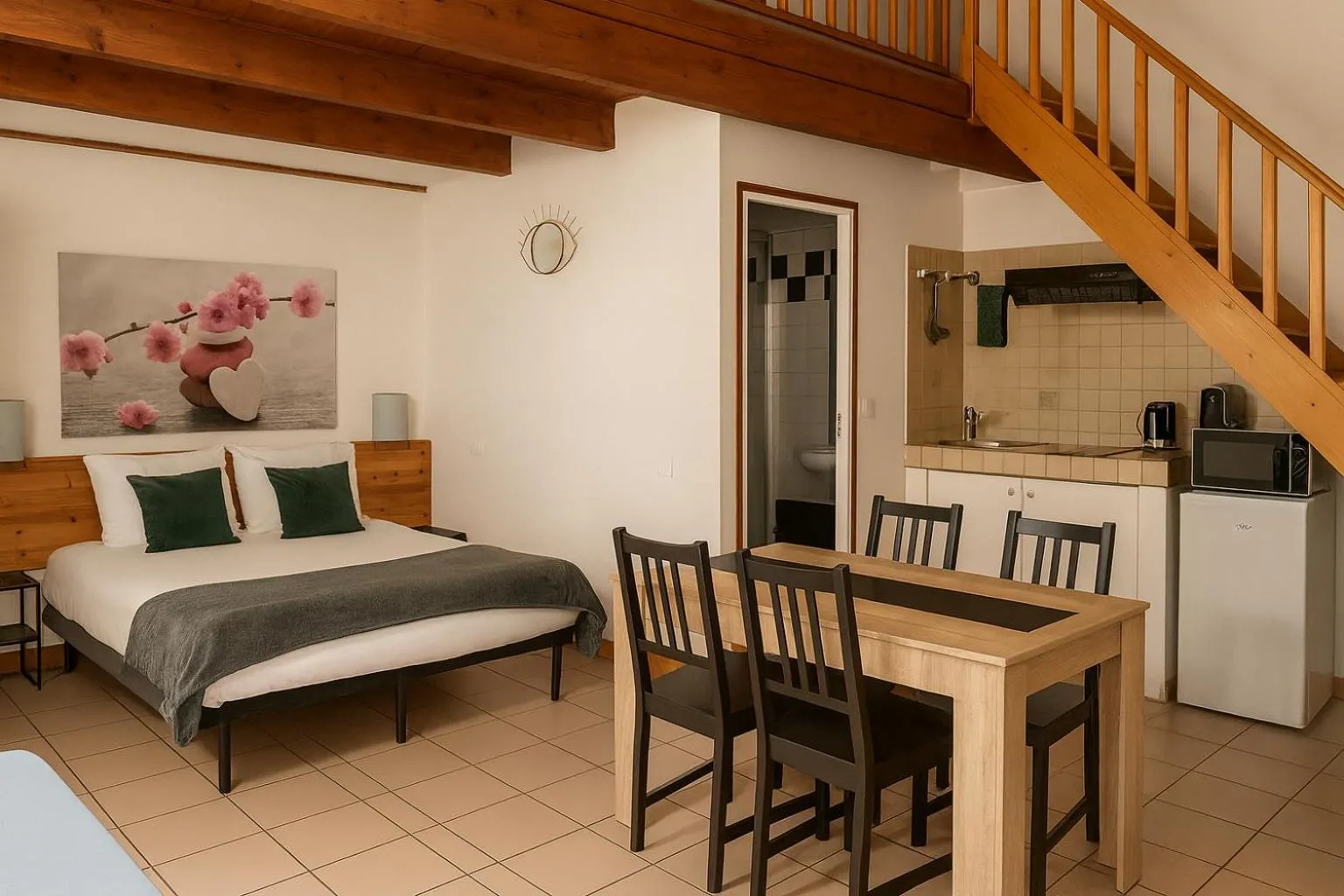 Bed in Résidence Chlorophylle