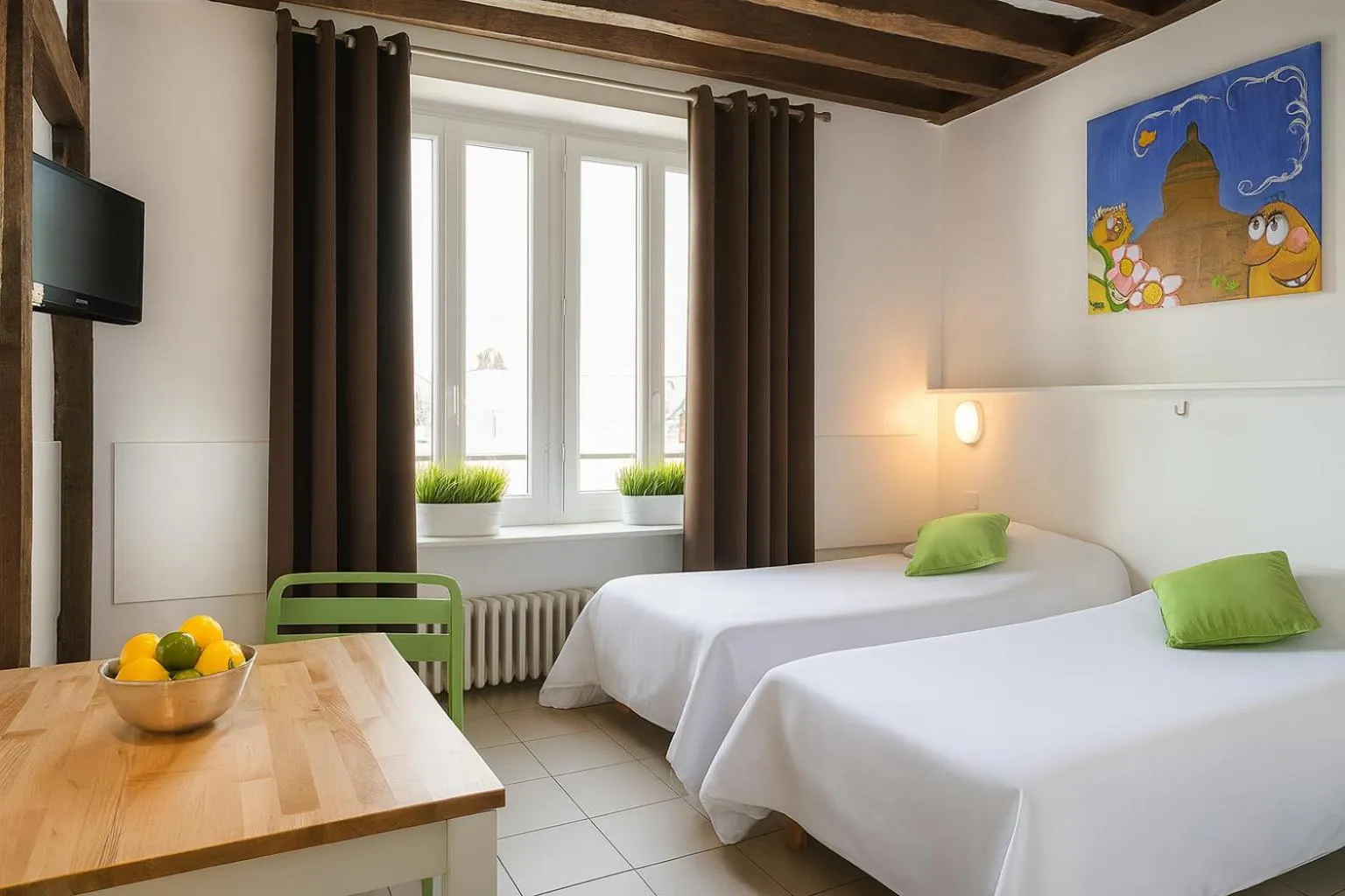 Bed in Résidence Chlorophylle