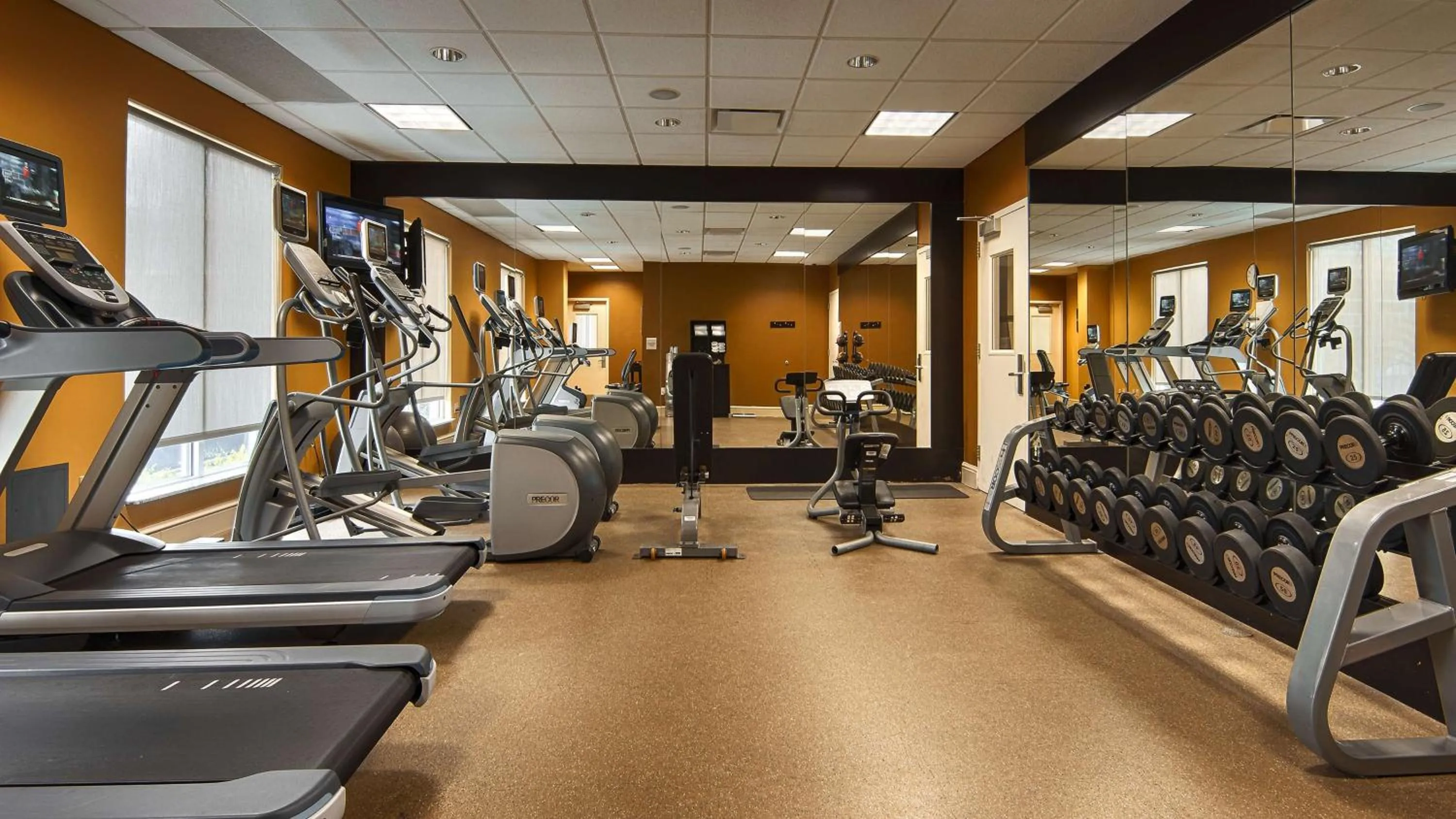 Fitness centre/facilities in Hilton Garden Inn Houston/Galleria Area