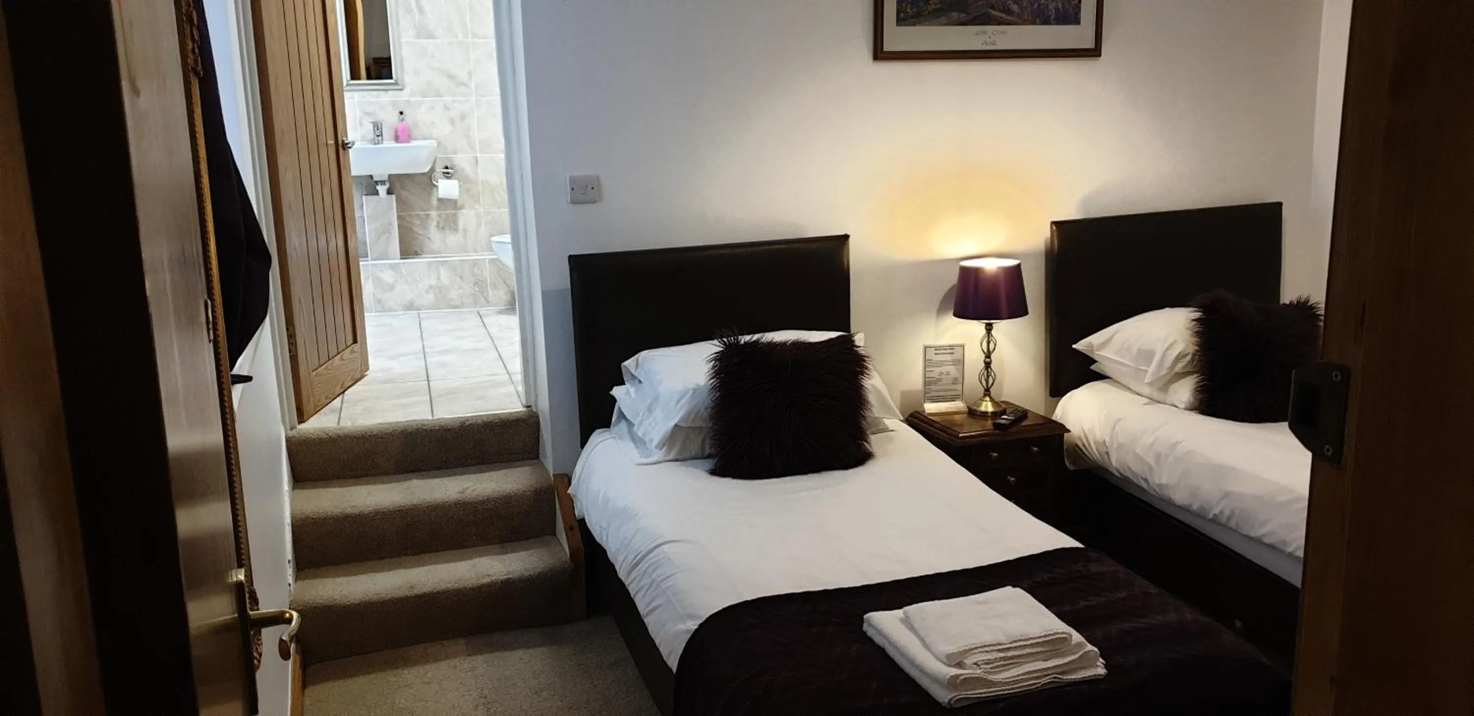 Bed in The Spread Eagle Hotel