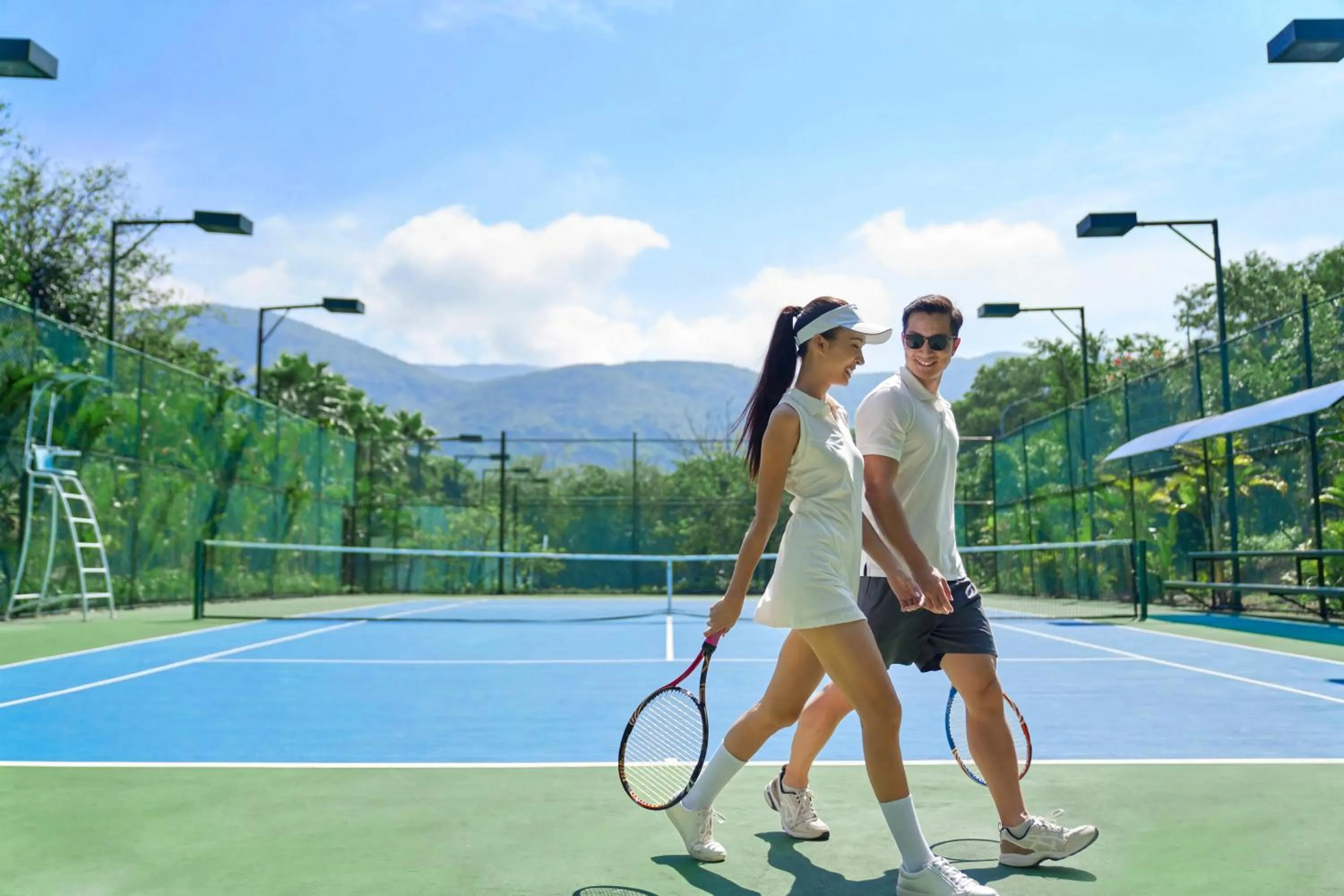 Tennis court in Nha Trang Marriott Resort & Spa, Hon Tre Island