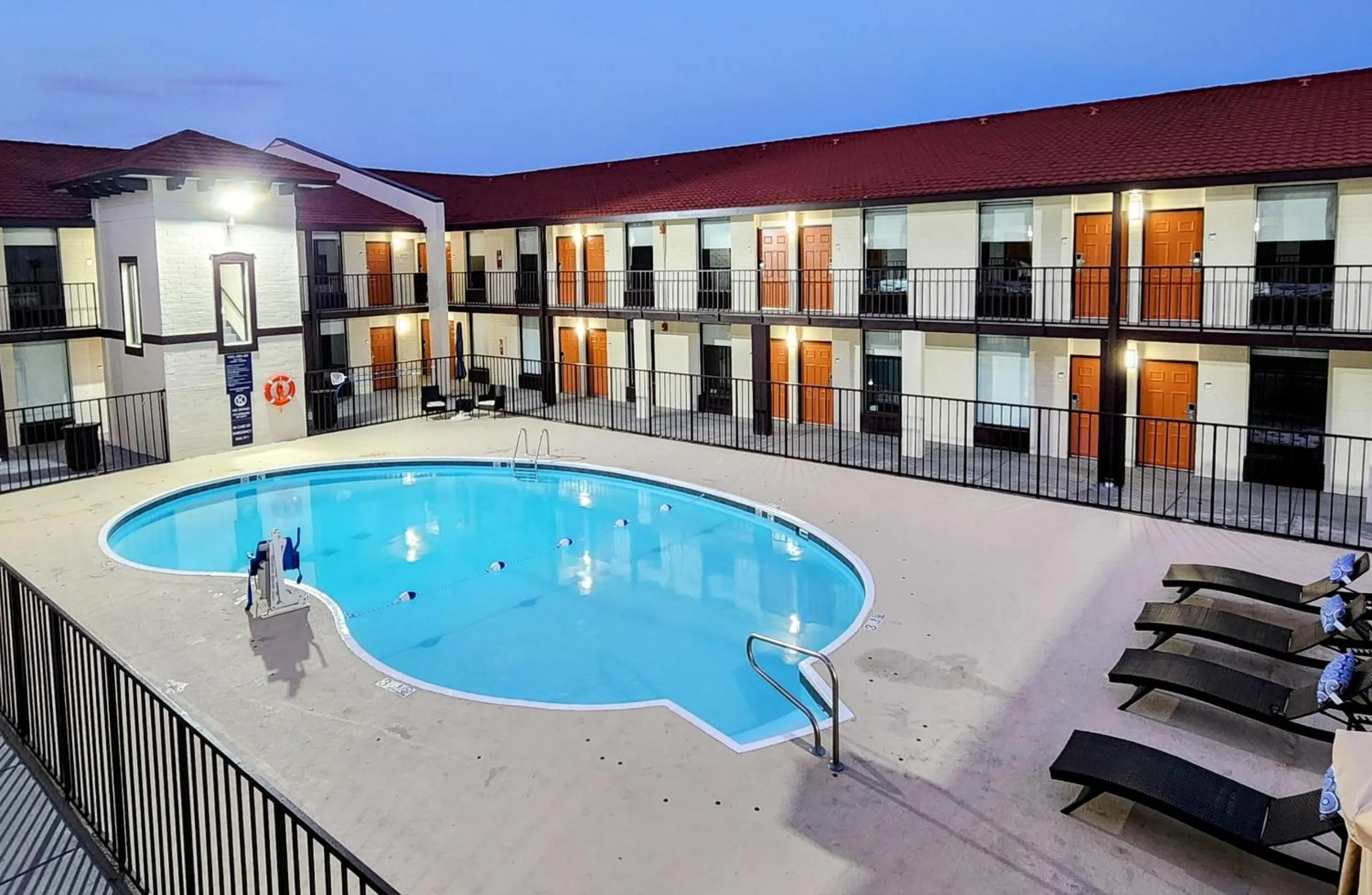 Pool view in SerenityStay Chattanooga Hamilton Place