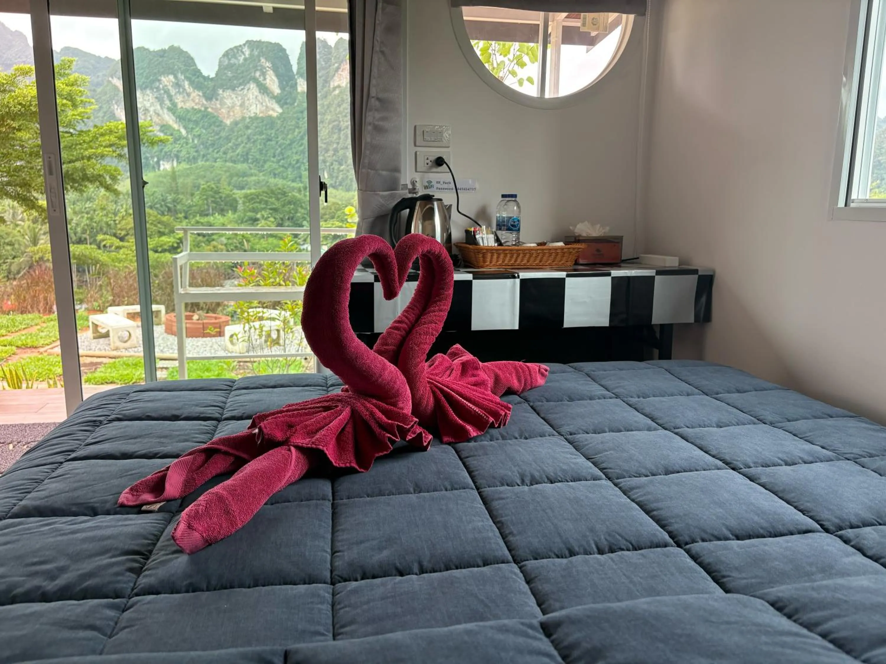 Bed in K.K. Park Resort