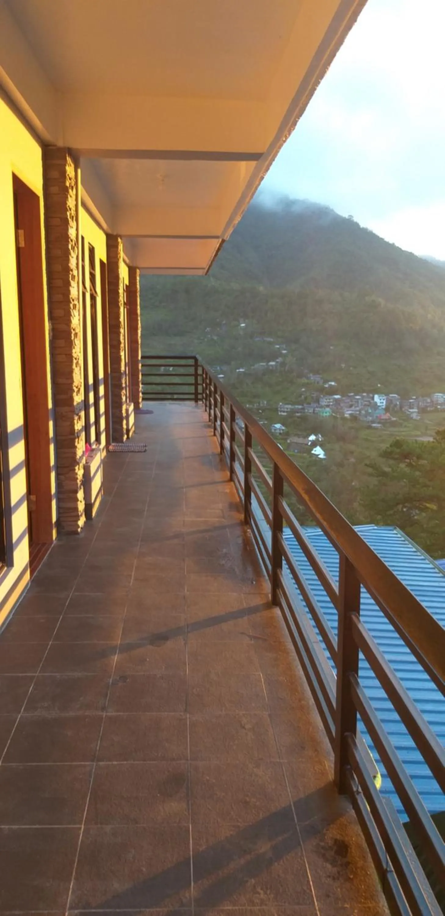 Balcony/Terrace in Banaue Pink Eco hostel