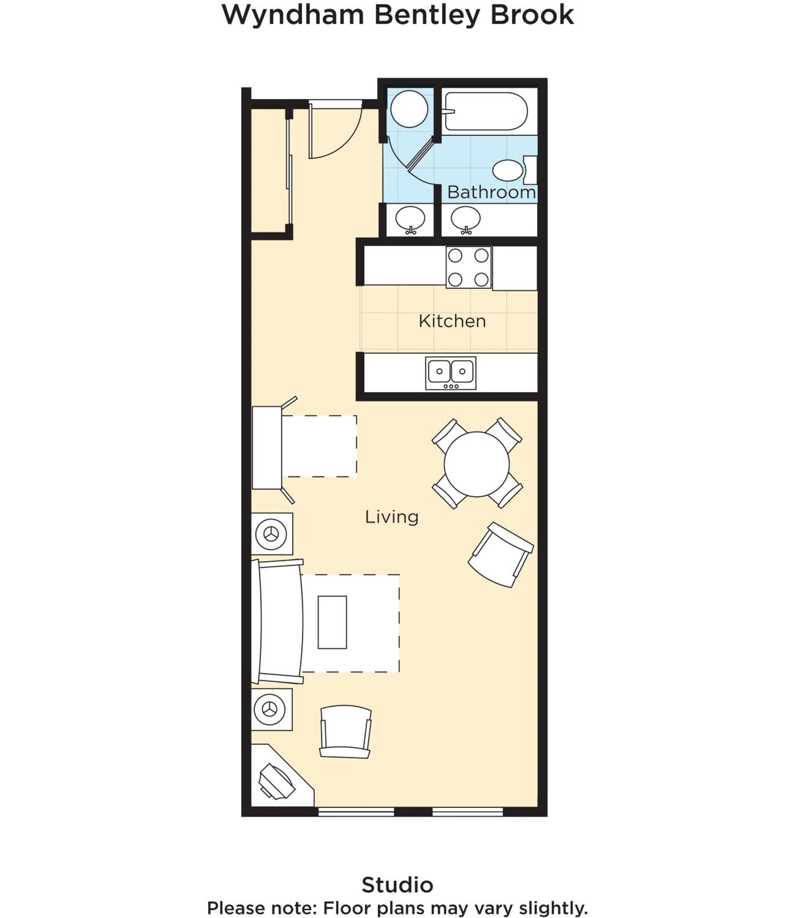 Floor plan in Club Wyndham Bentley Brook