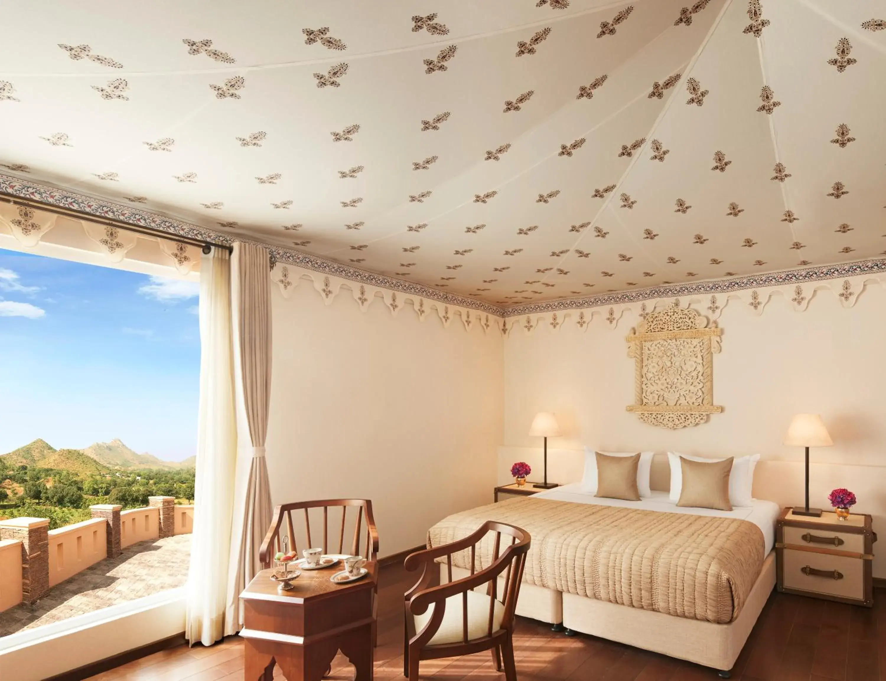 Luxury Tent Panorama View King Bed - single occupancy in Taj Aravali Resort & Spa Udaipur Luxury Tent Panorama View King Bed - single occupancy in Taj Aravali Resort & Spa Udaipur