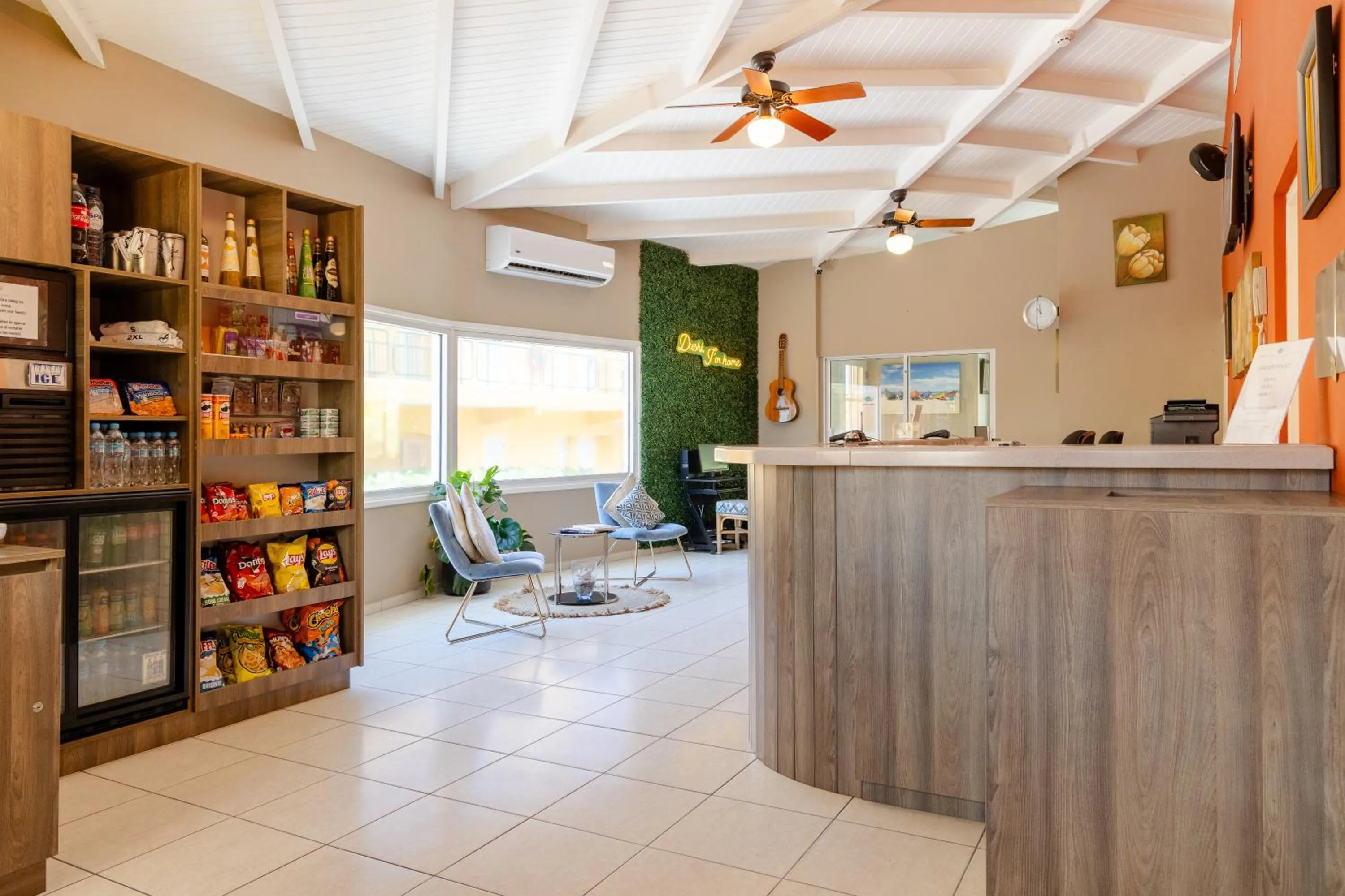 Seating area in The Royal Sea Aquarium Resort
