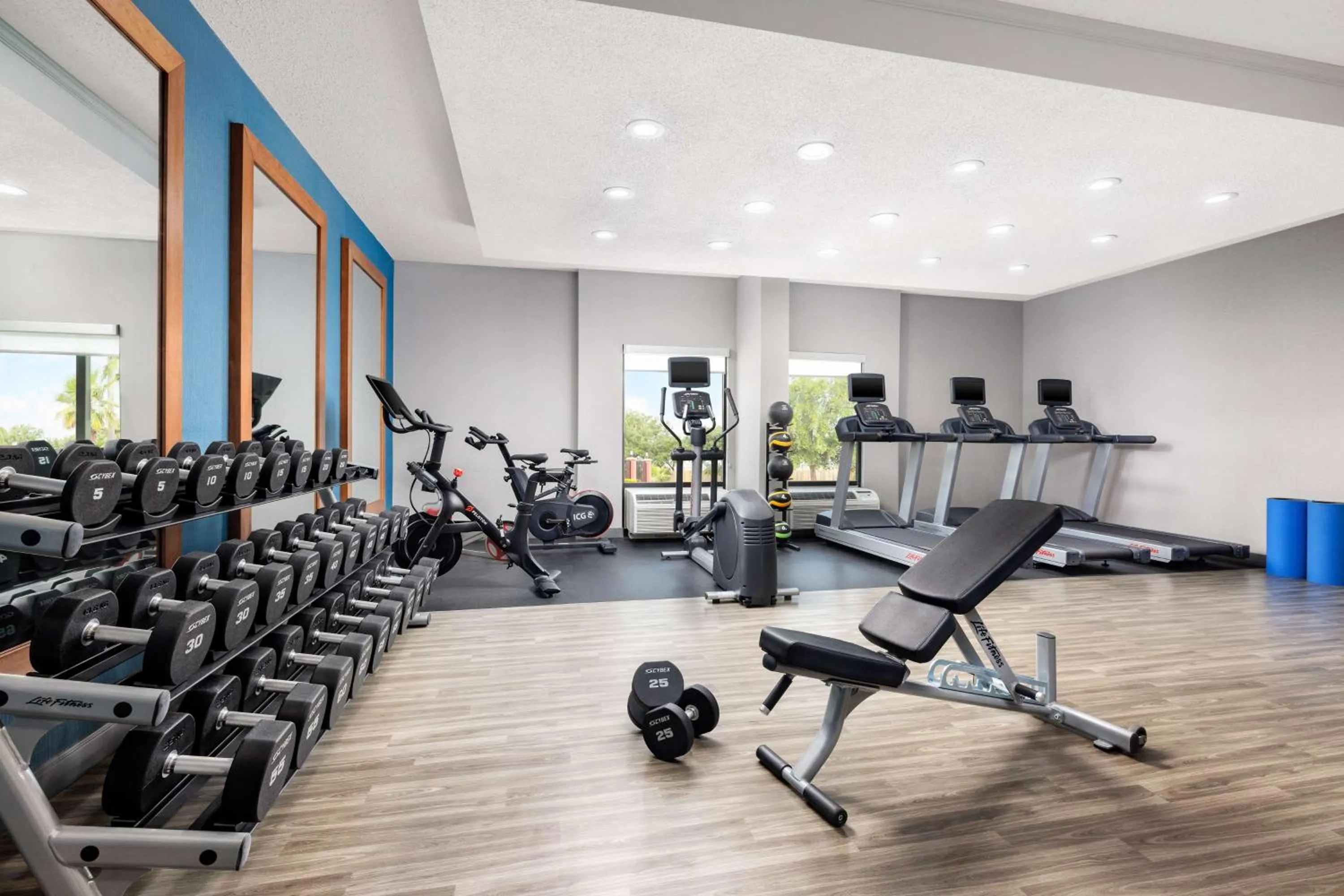 Fitness centre/facilities in Hampton Inn Houston Hobby Airport