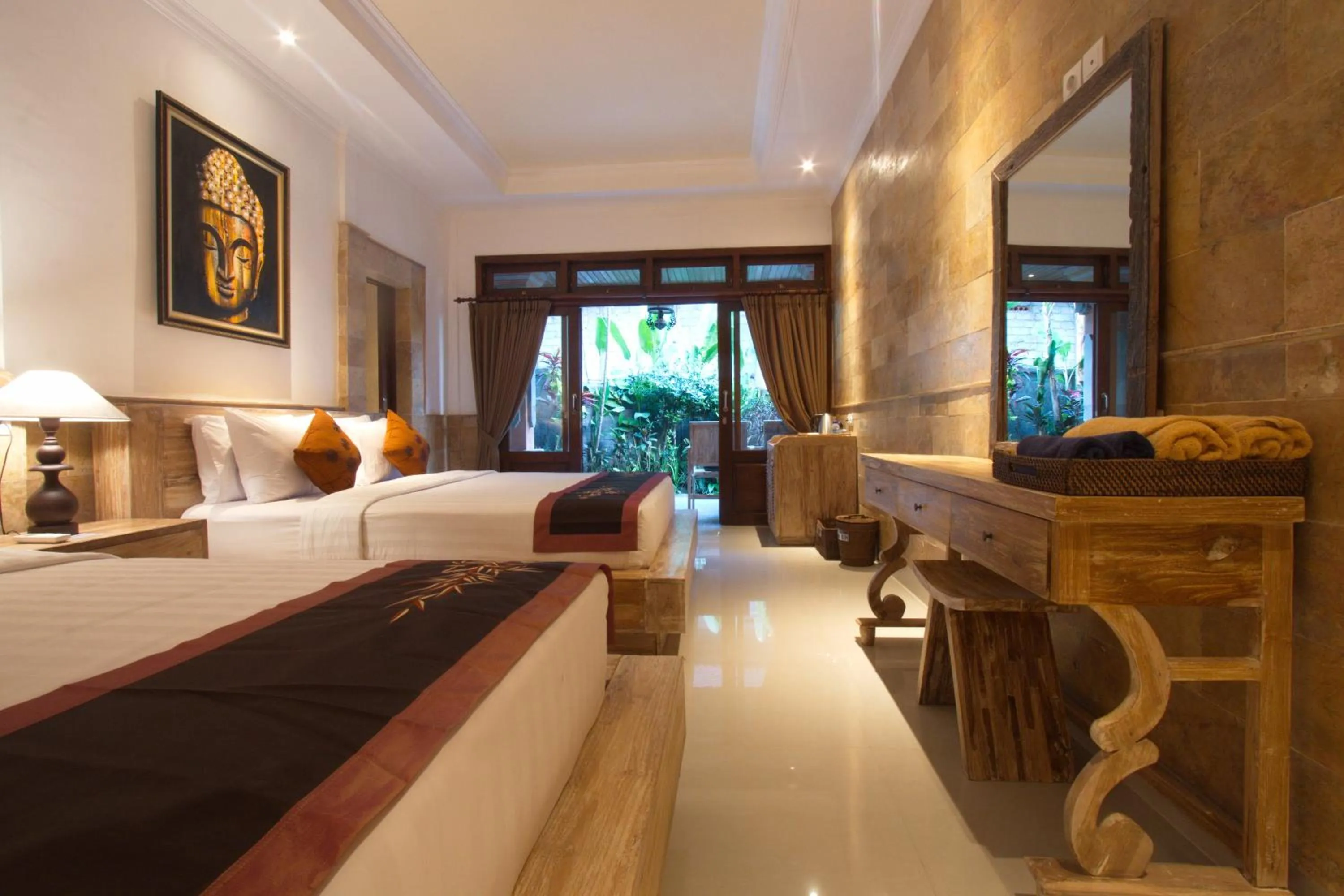 Bathroom, Bed in Ubud Terrace