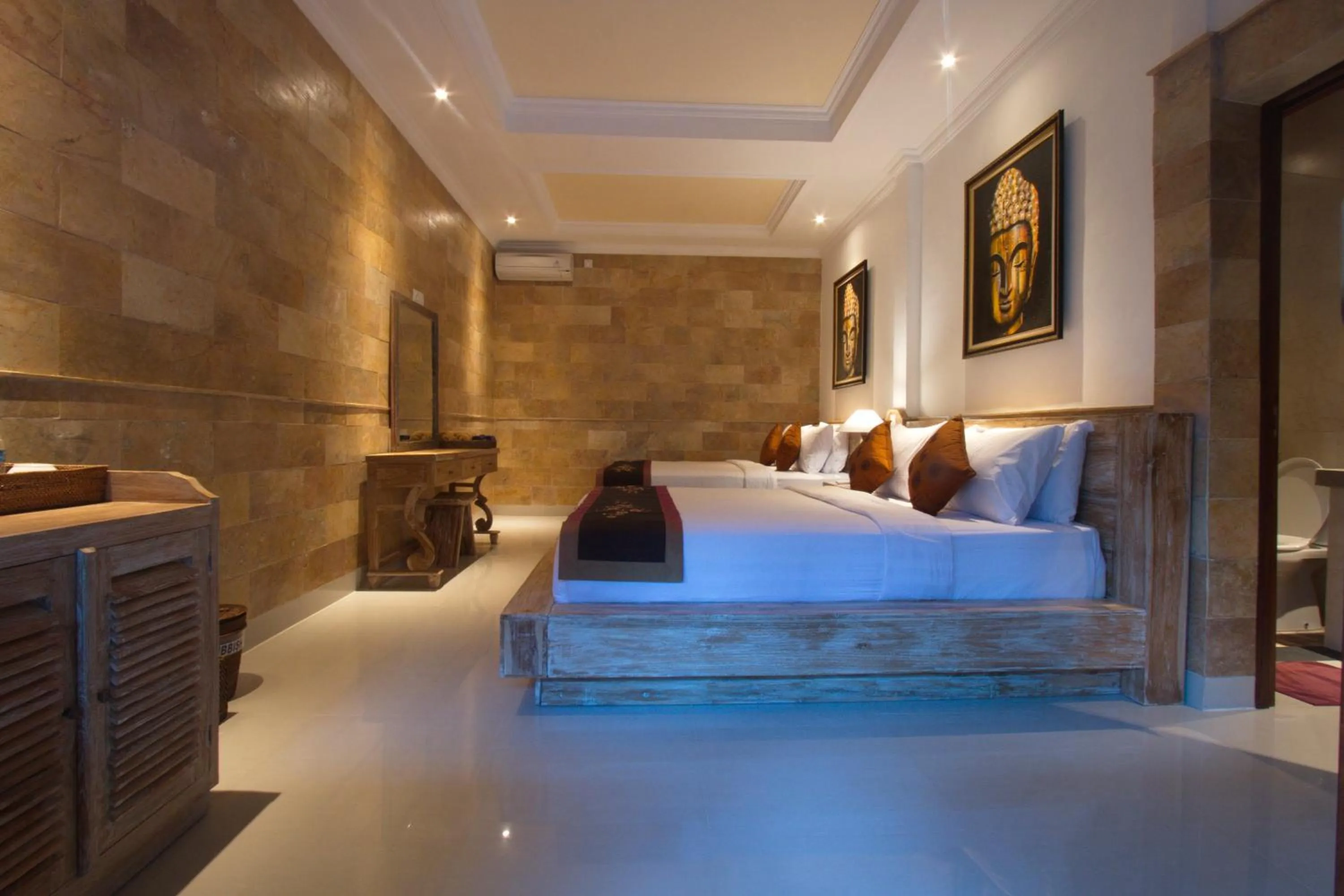 Bathroom, Bed in Ubud Terrace
