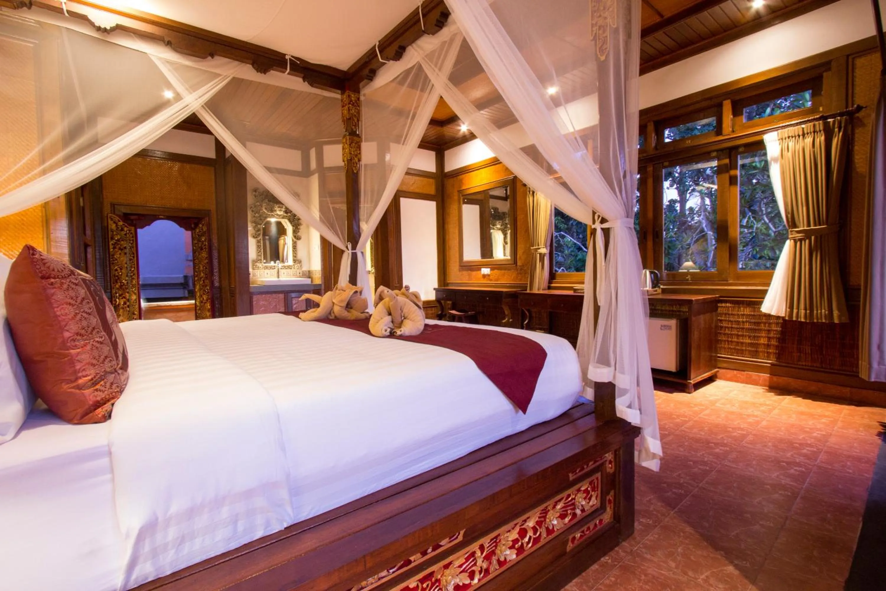 Bathroom, Bed in Ubud Terrace